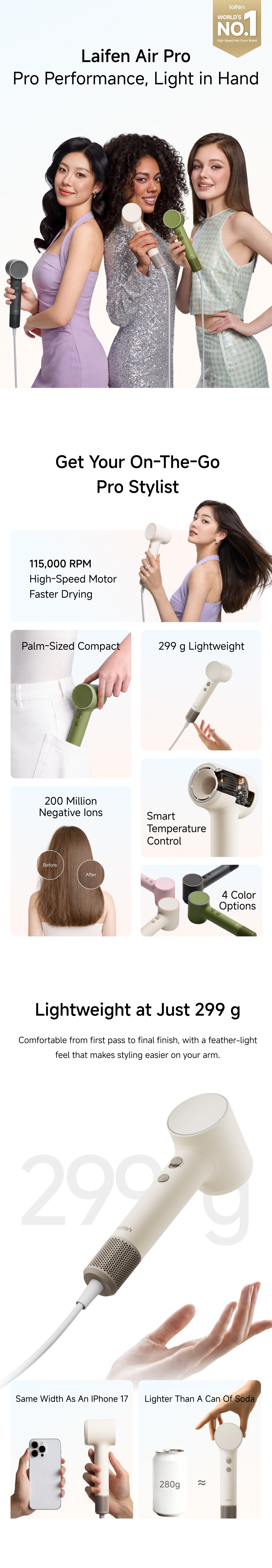 Laifen Air Pro High-Speed Hair Dryer