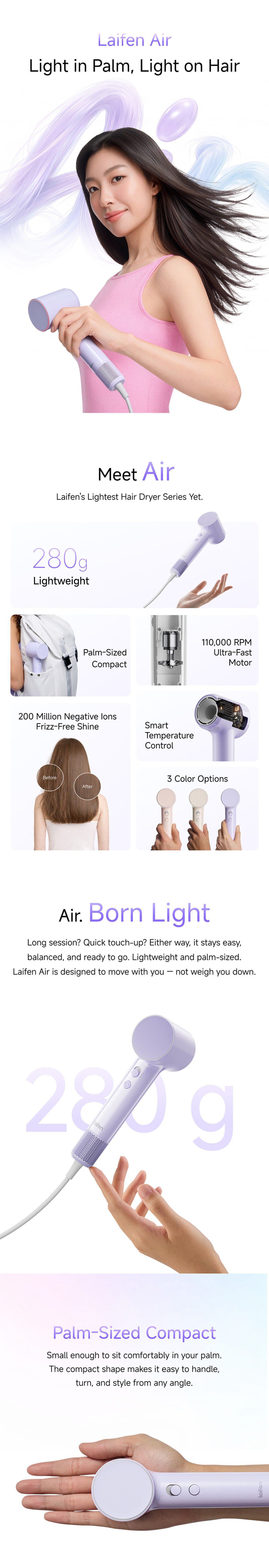 Laifen Air High-Speed Hair Dryer