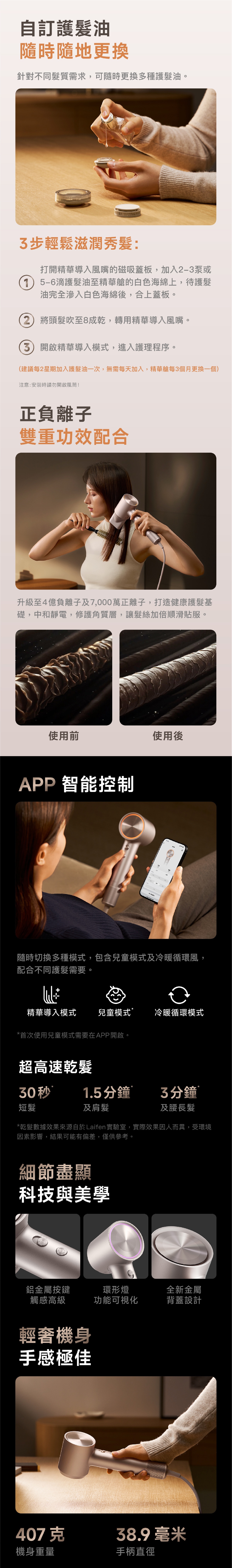Laifen 徠芬 Swift 4 正負離子高速護髮風筒