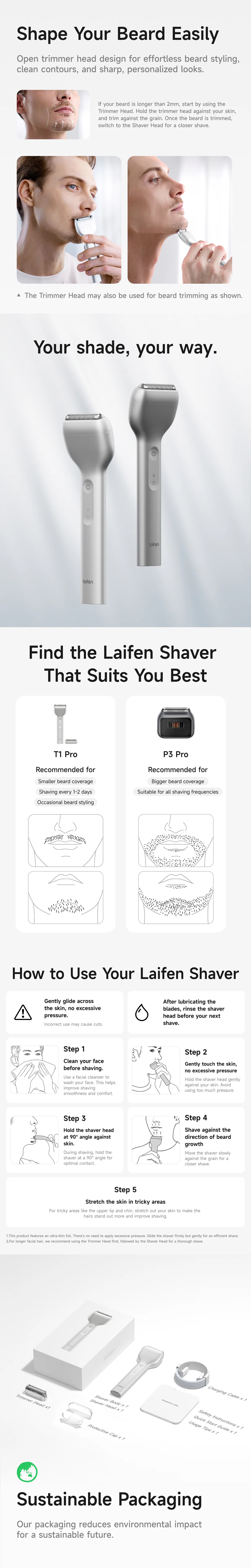Laifen T1 Pro Electric Shaver