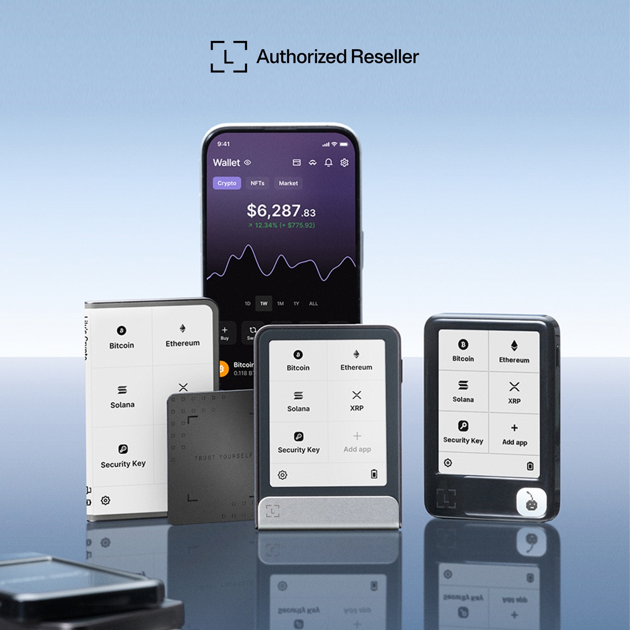 Ledger Nano™ Gen 5 附帶 Ledger Recovery Key 恢復鑰匙