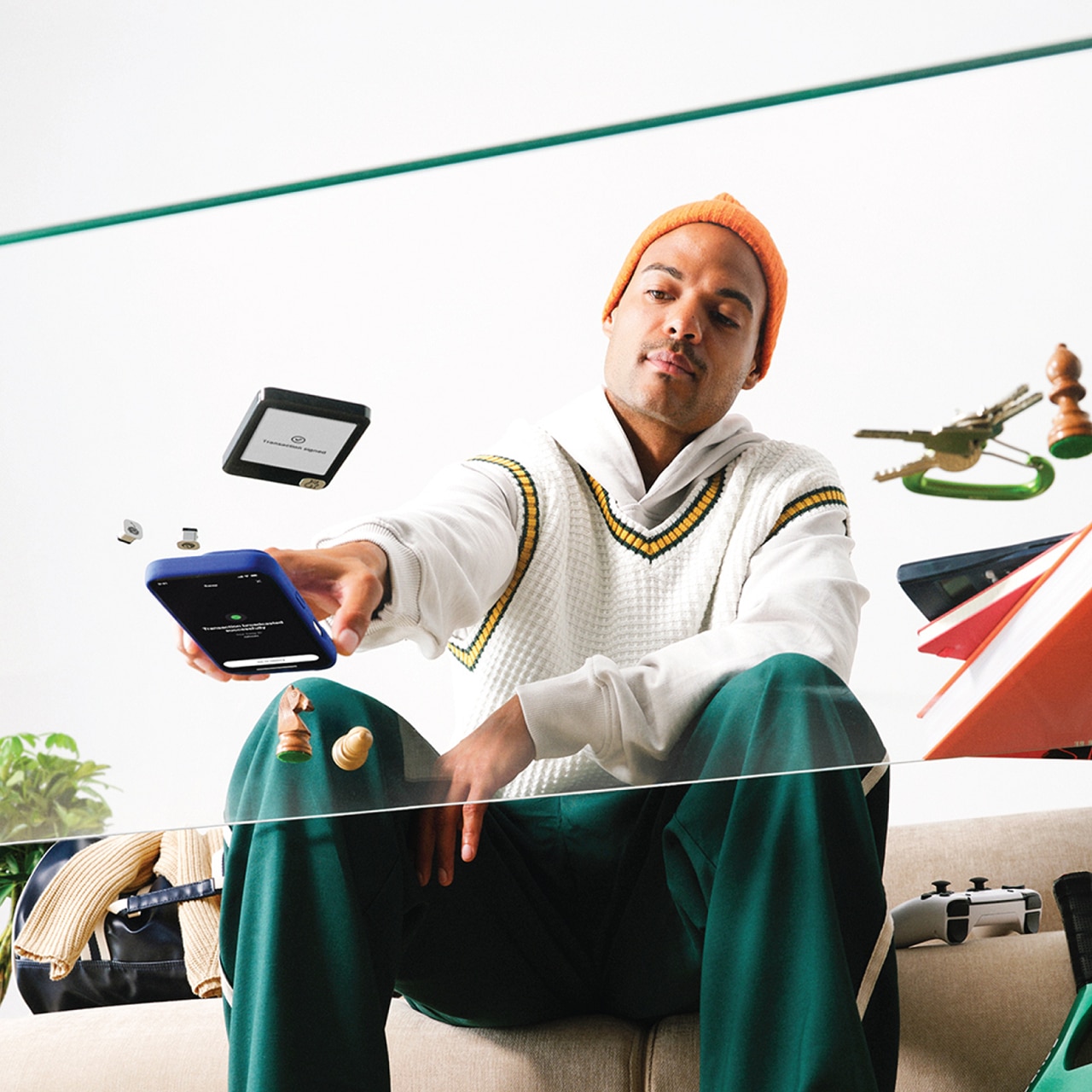 Ledger Nano™ Gen 5 附帶 Ledger Recovery Key 恢復鑰匙