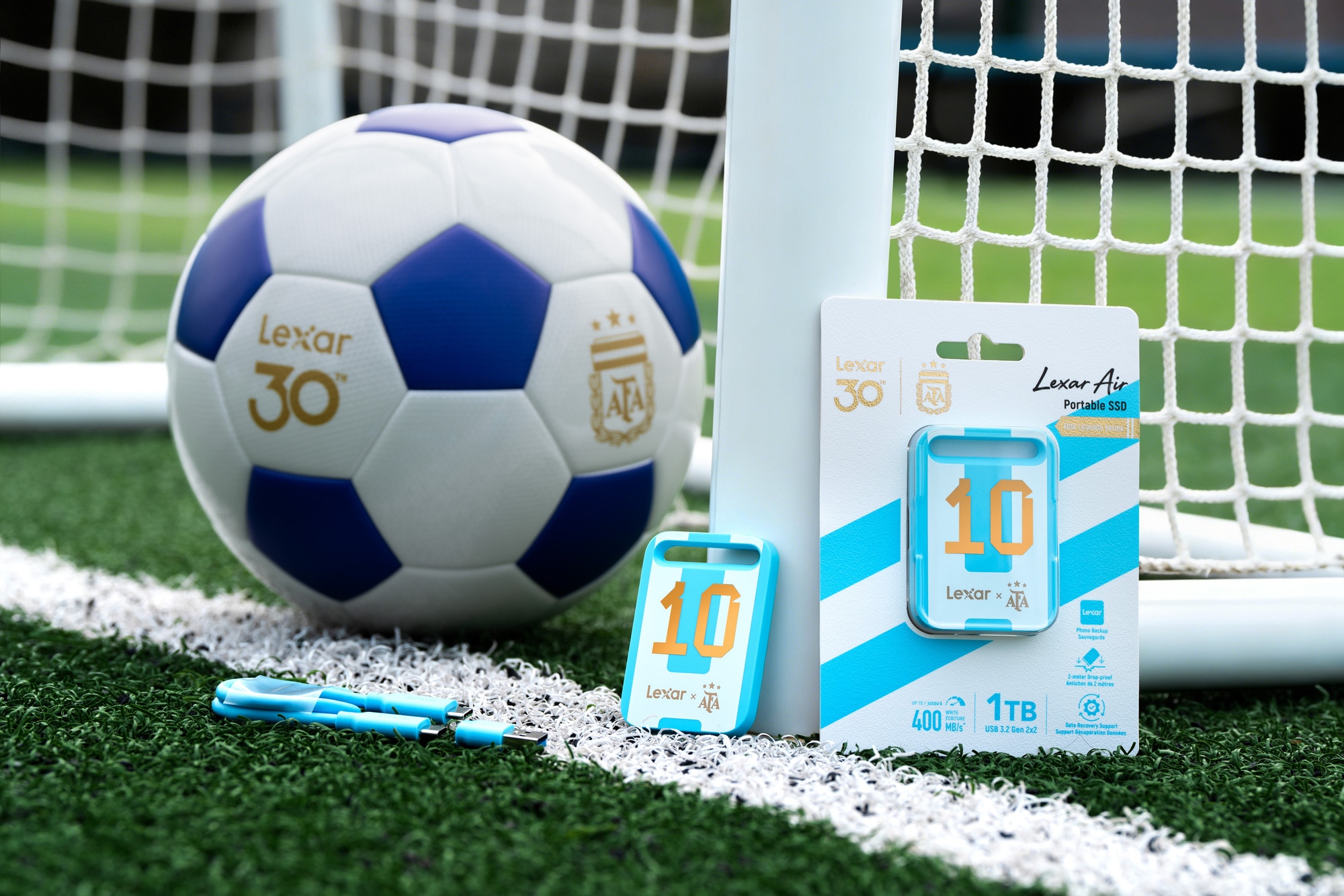Lexar Air Portable SSD 512GB - Argentine Football Association (AFA) Version