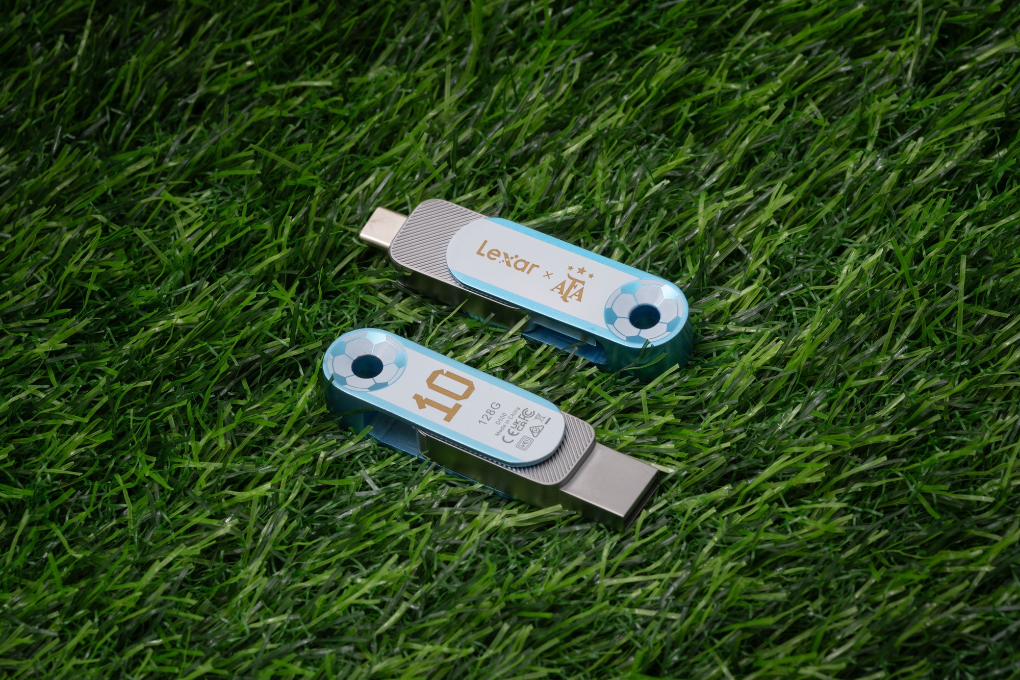 Lexar JumpDrive 雙接口隨身碟 D500 128GB - 阿根廷足球協會 (AFA) 版本