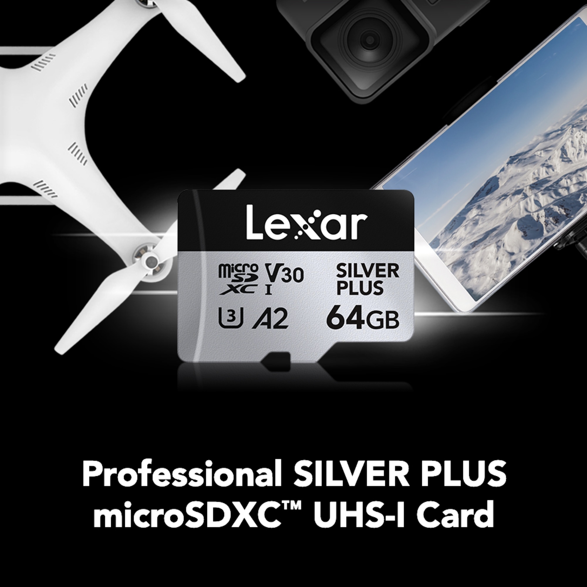 Lexar Professional SILVER PLUS MicroSDXC UHS-1 Card