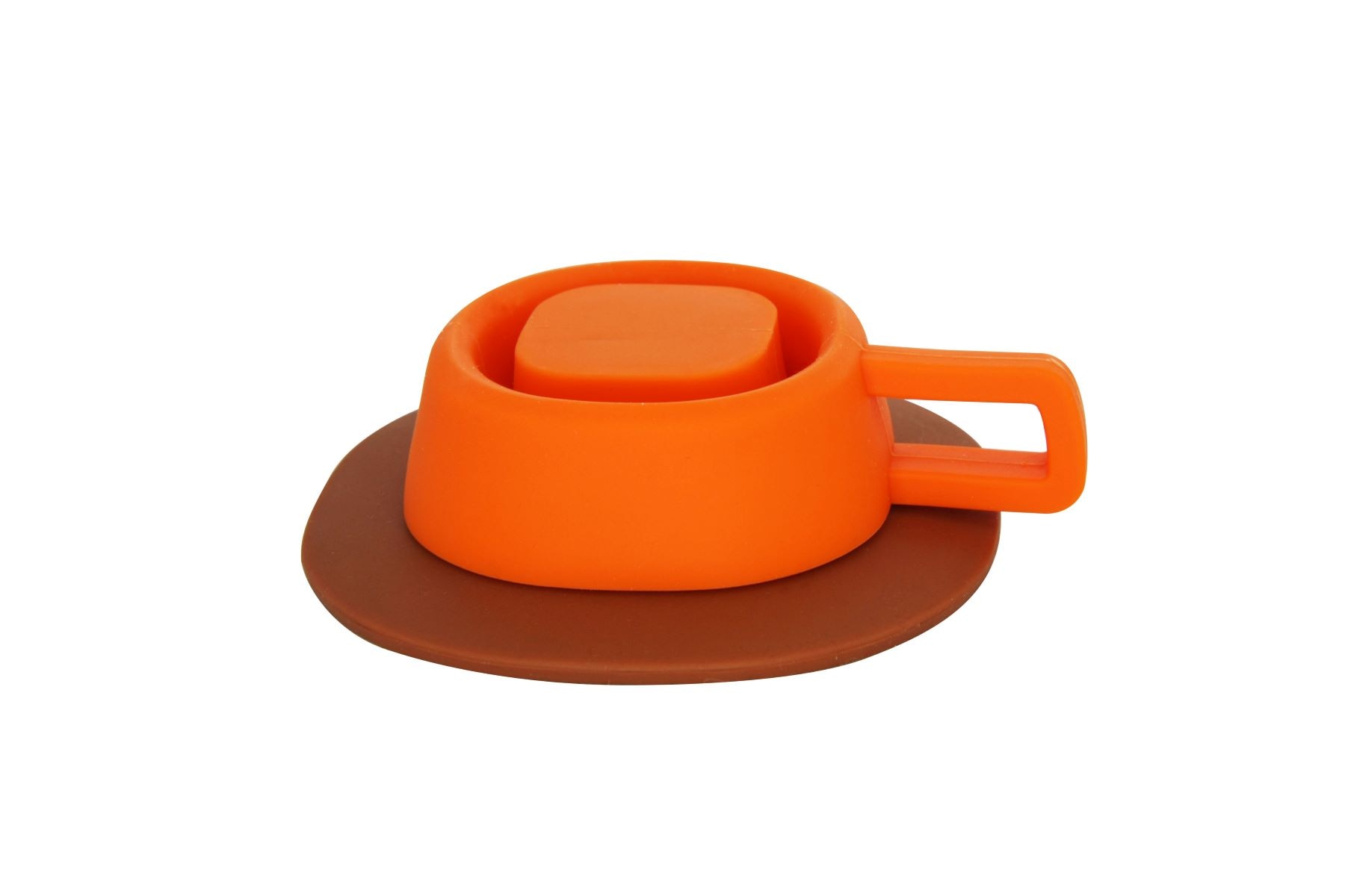 Lexngo Silicone Collapsible Espresso Cup and Saucer - 80ml