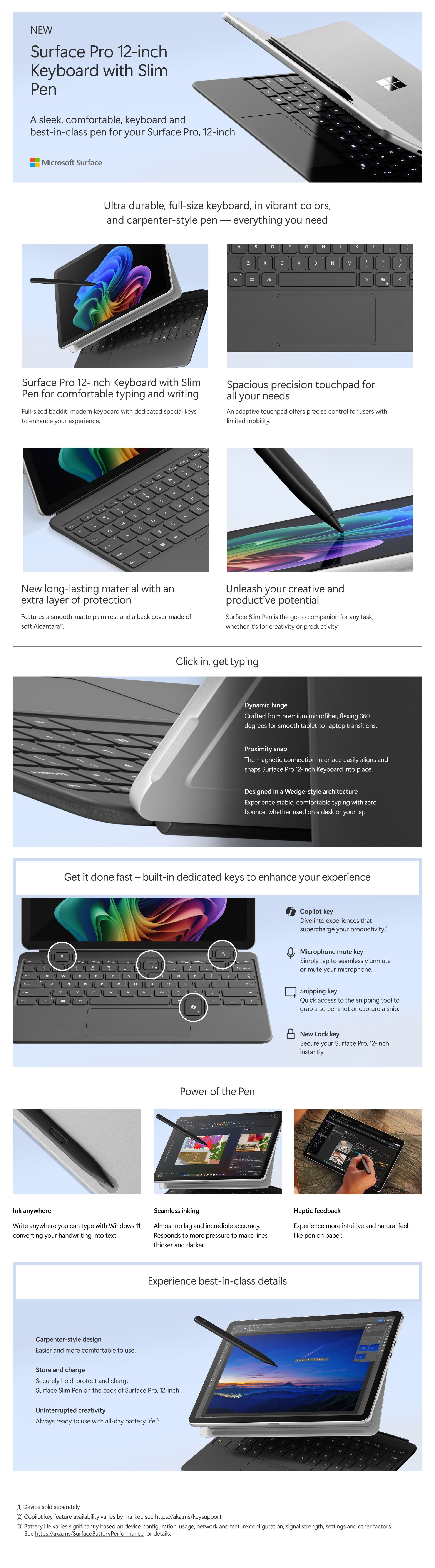 MICROSOFT Surface Pro 12-inch Keyboard (English)