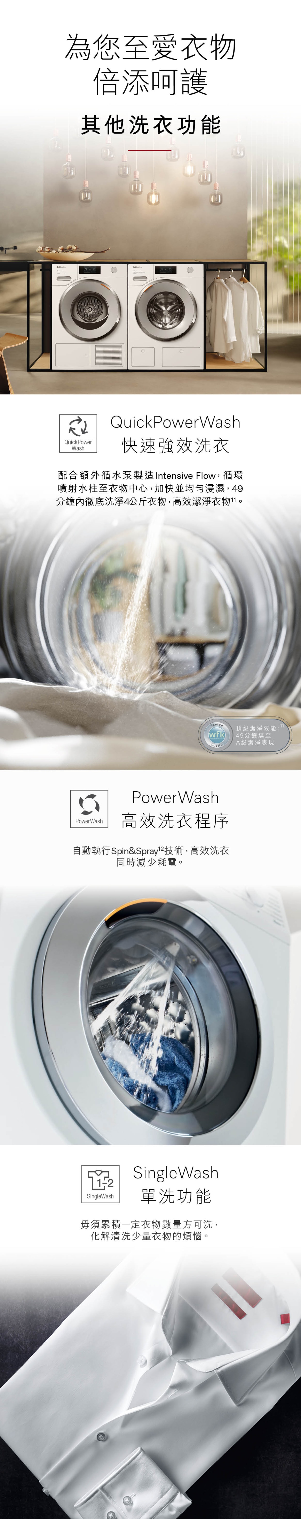 Miele WCR860 WPS 9公斤 1600 轉前置式洗衣機