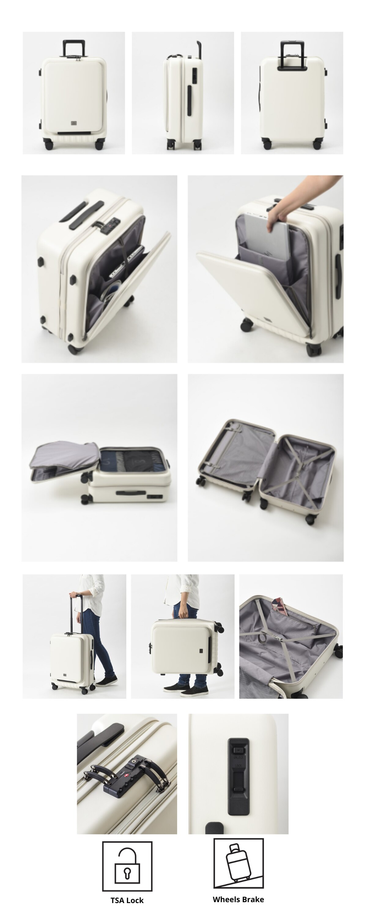 MILESTO UTILITY Front Pocket Luggage