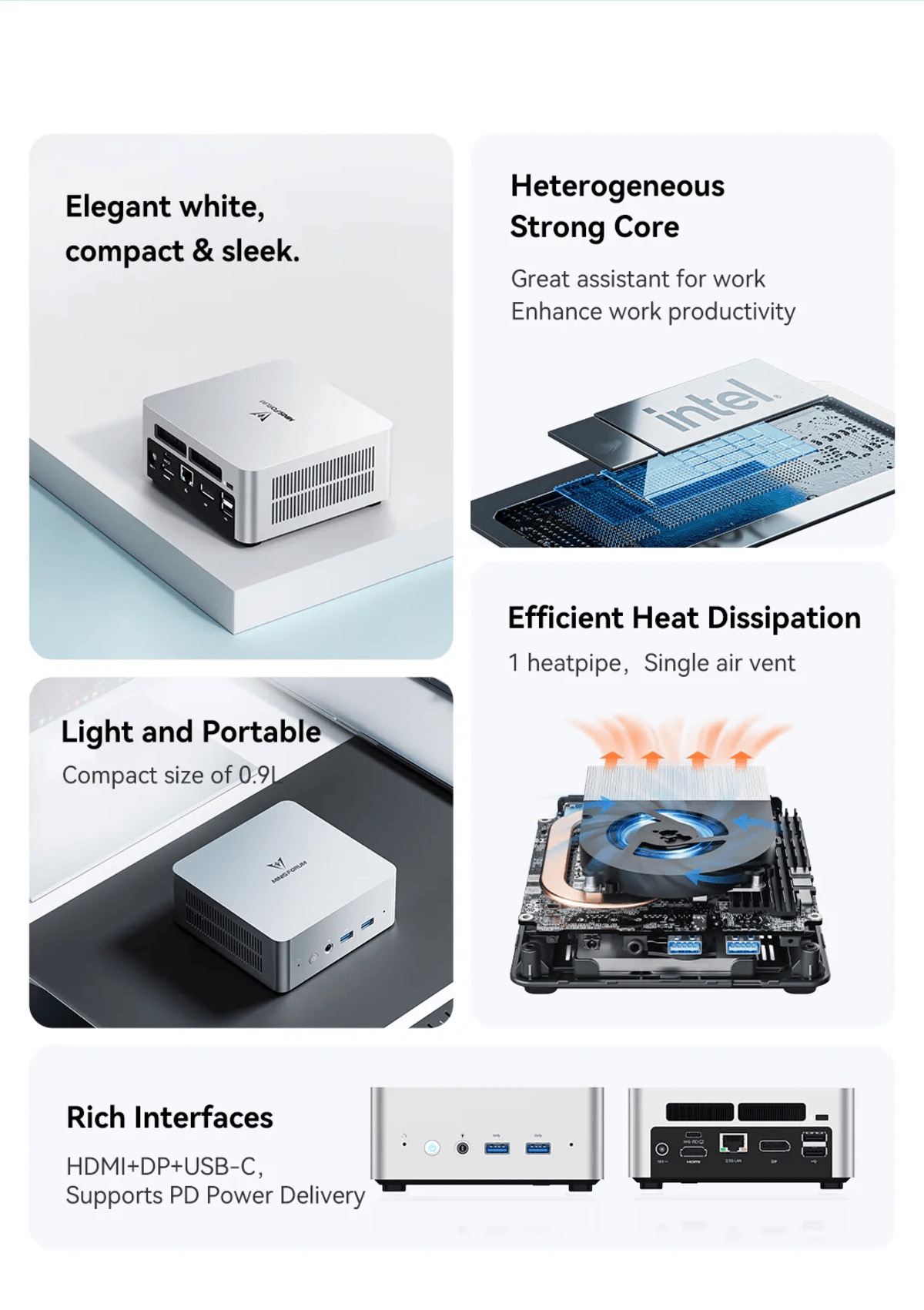 MINISFORUM Minisforum UN1360 迷你電腦