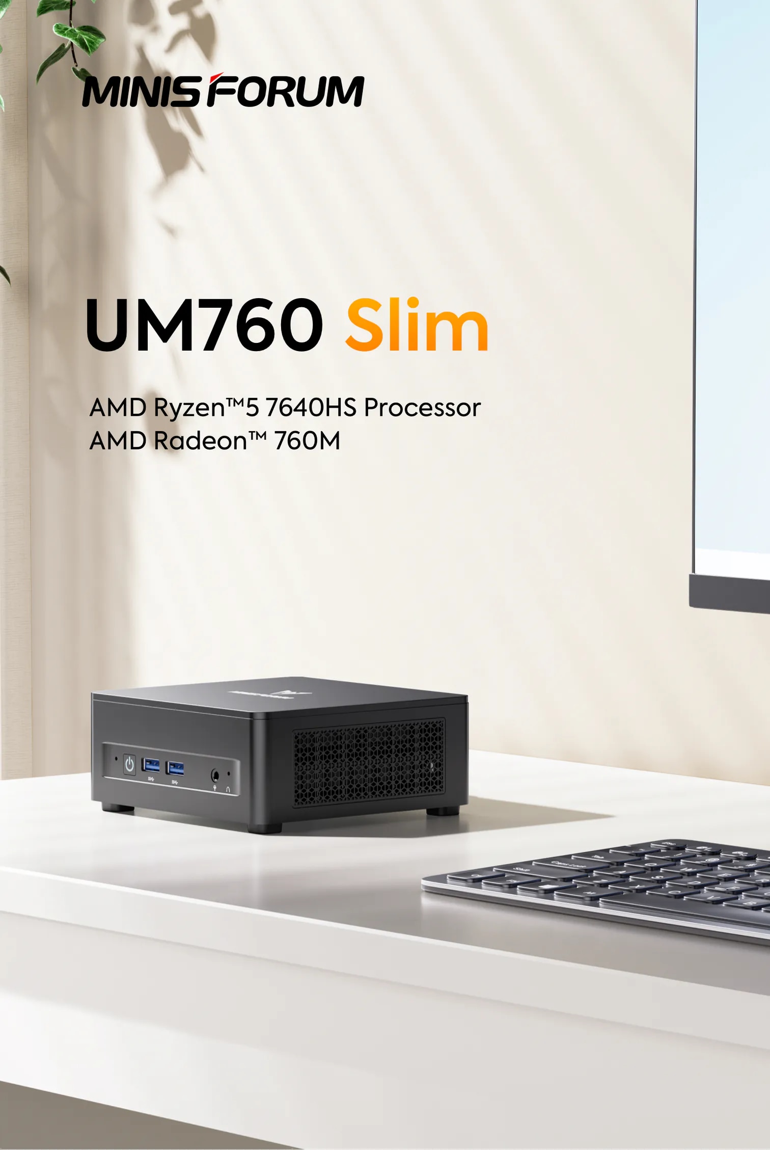 MINISFORUM UM760 Slim Mini PC