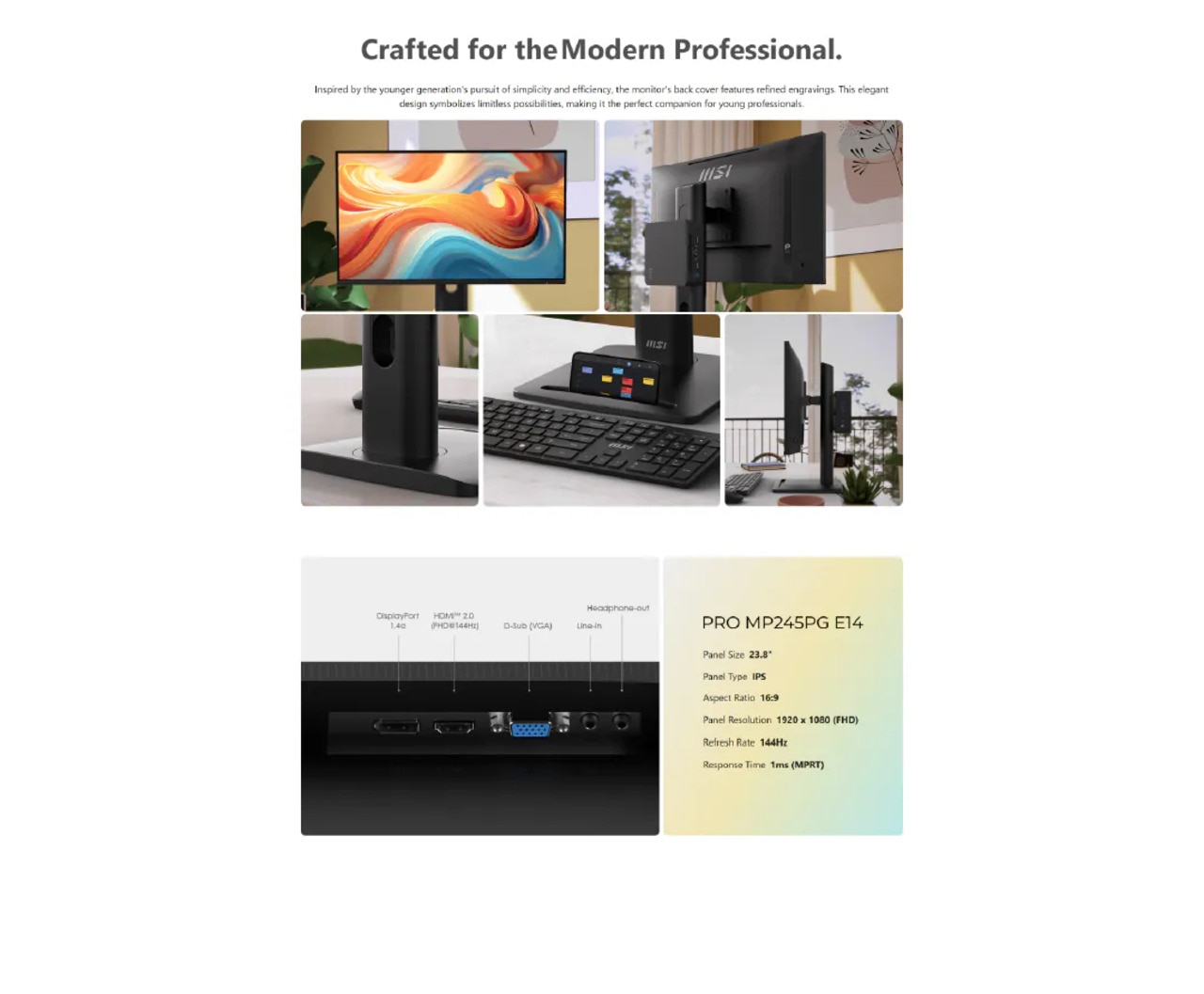 MSI 微星 PRO MP245PG E14 24