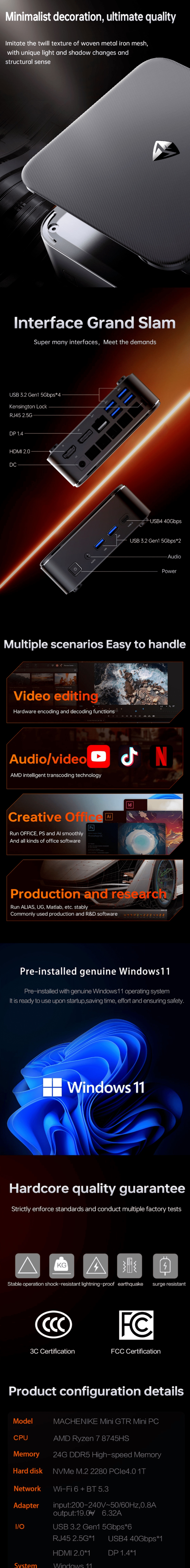 Machenike MINI GTR MiniPC