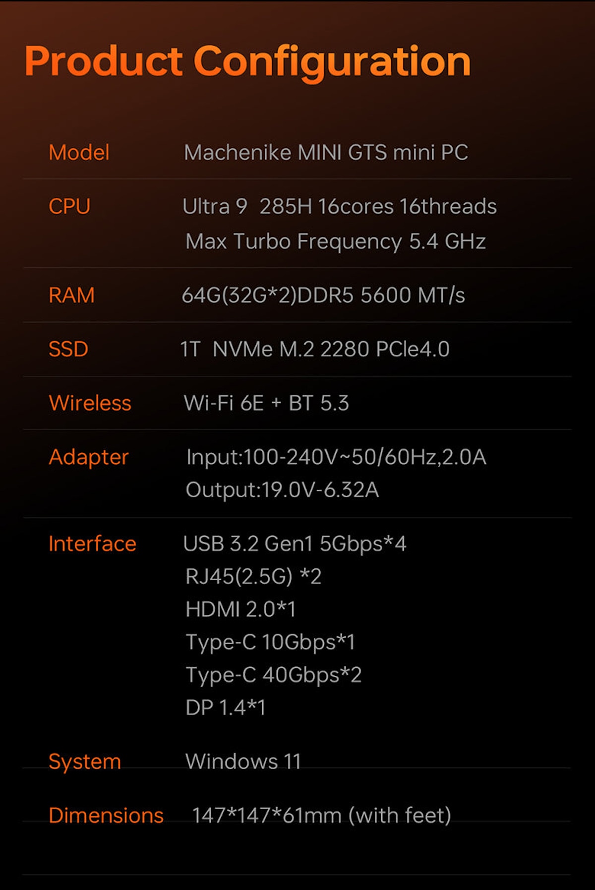 Machenike Mini GTS Mini PC