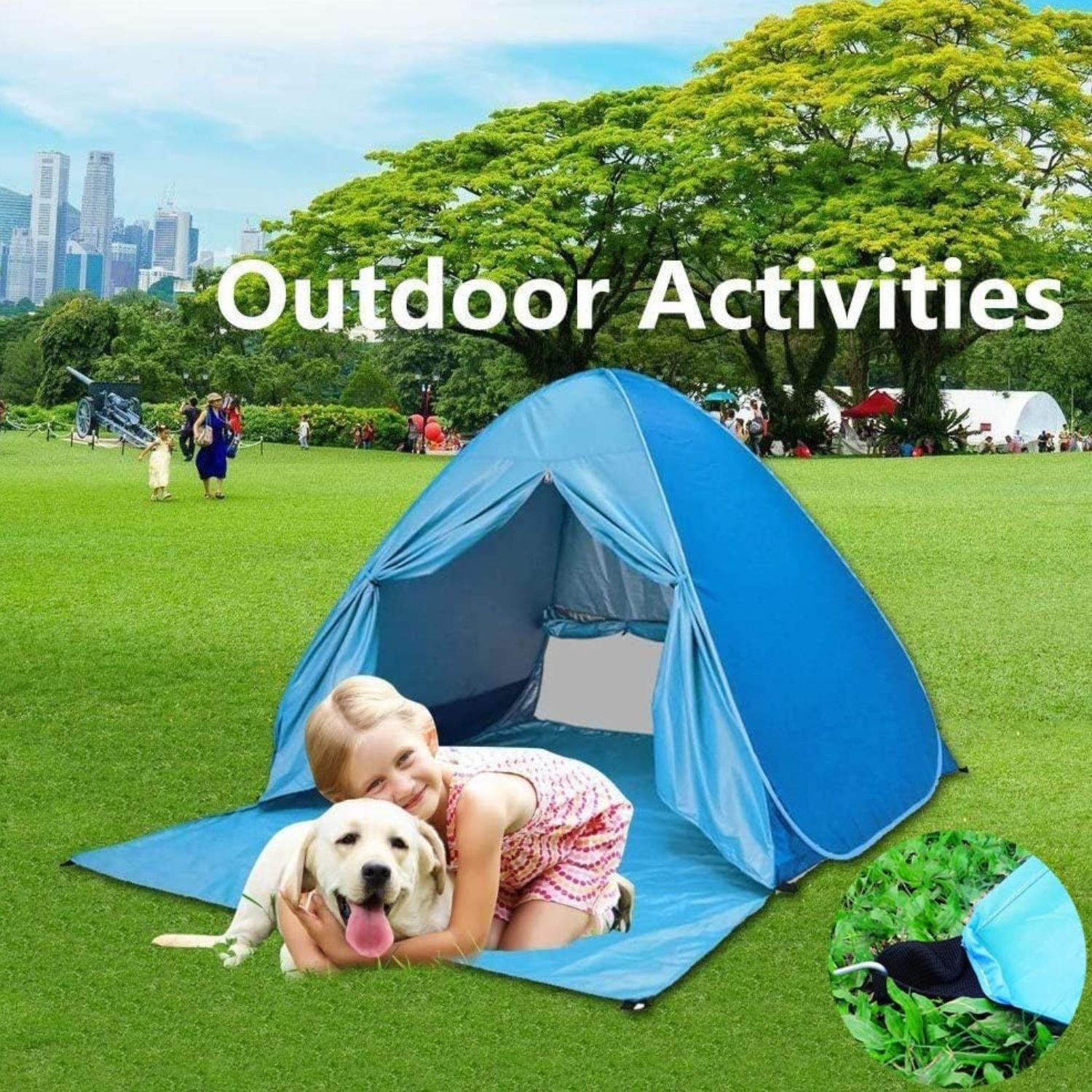 MasterTool Pop Up Automatic Beach Shelter