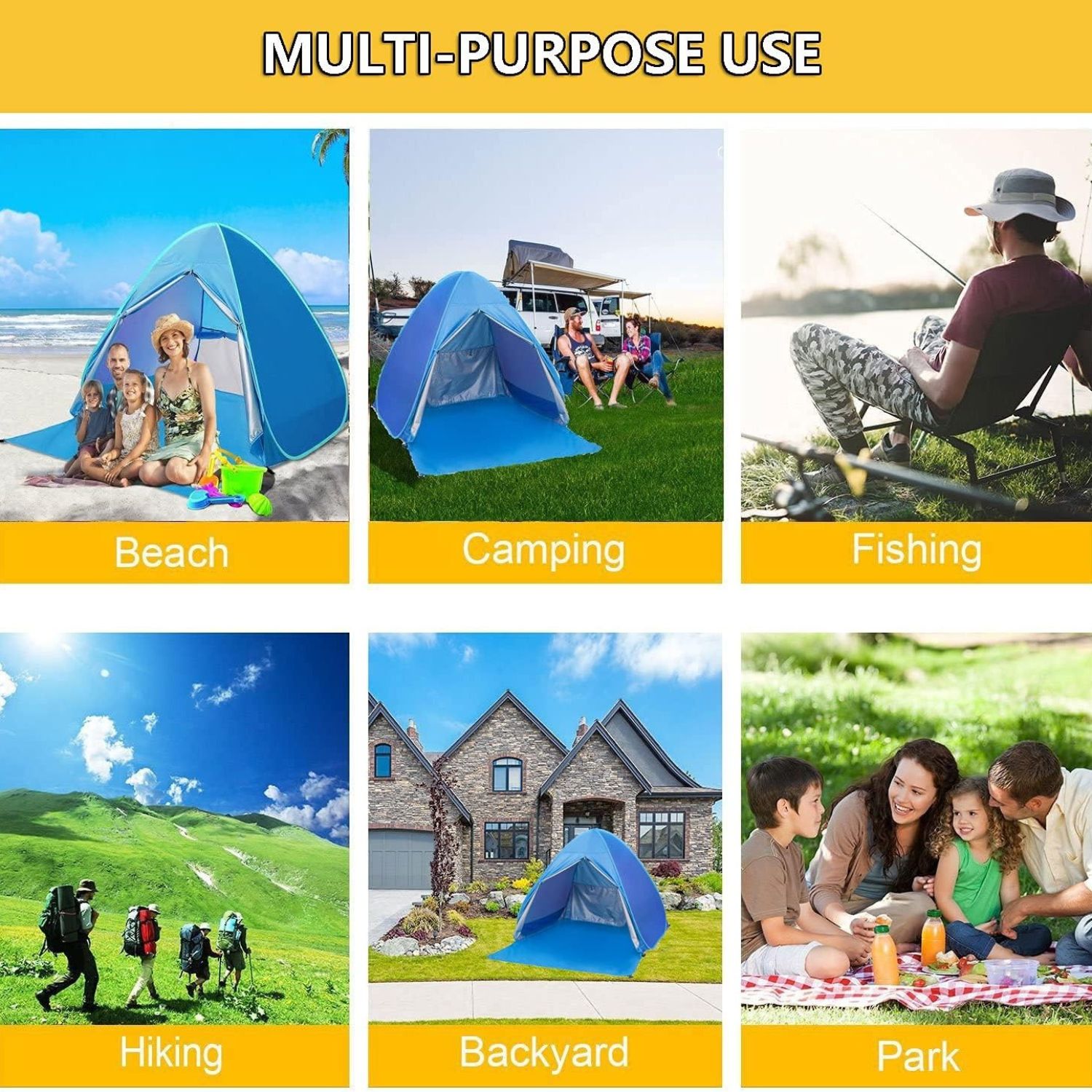MasterTool Pop Up Automatic Beach Shelter
