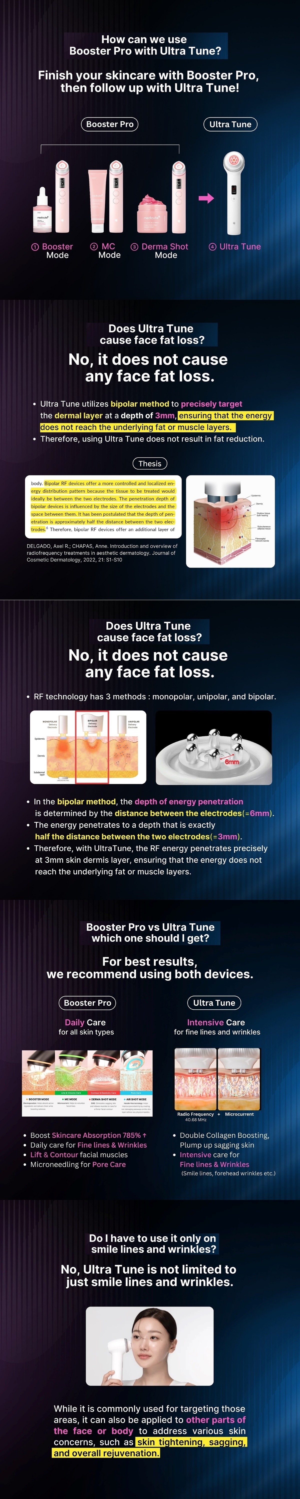 Medicube Age-R Ultra Tune 40.68 RF+Microcurrent Dual Energy Facial Beauty Device