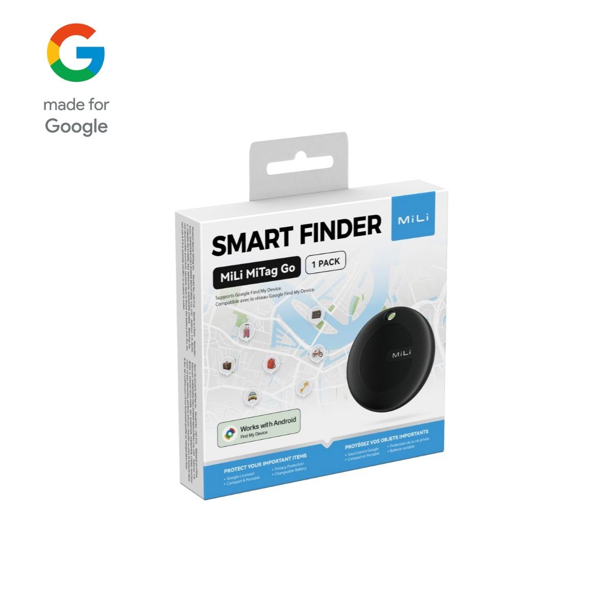 MiLi MiTag Go Global GPS Tracking Tag for Android Devices