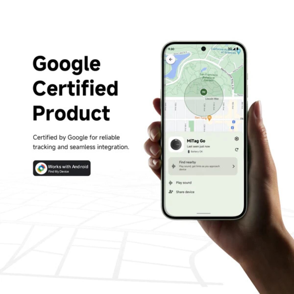 MiLi MiTag Go Global GPS Tracking Tag for Android Devices