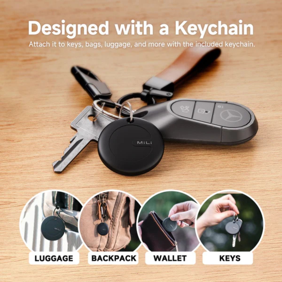 MiLi MiTag Go Global GPS Tracking Tag for Android Devices (1 Set for 2)