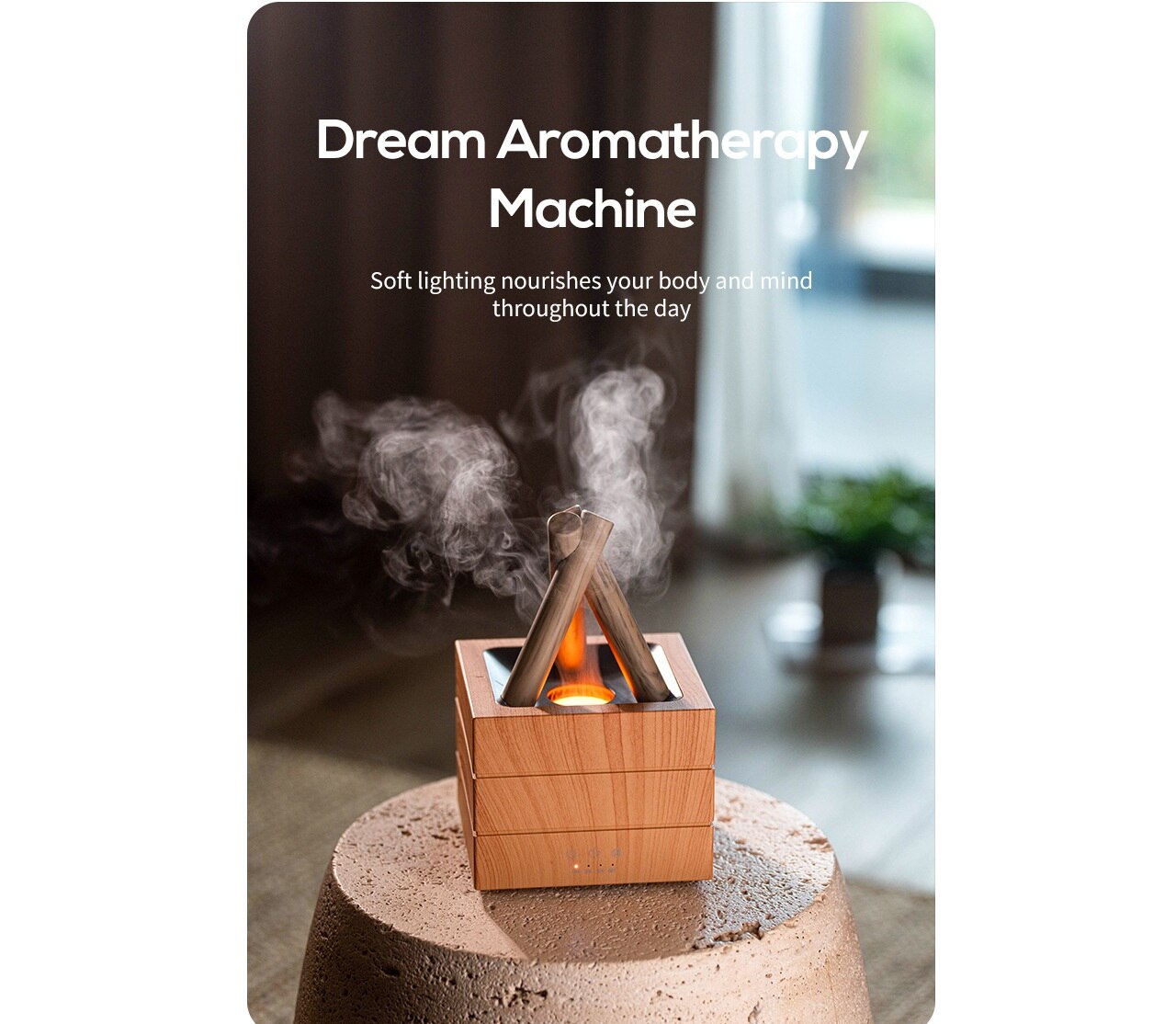 Mibeli VK602 280ml Bonfire Aromatherapy Humidifier