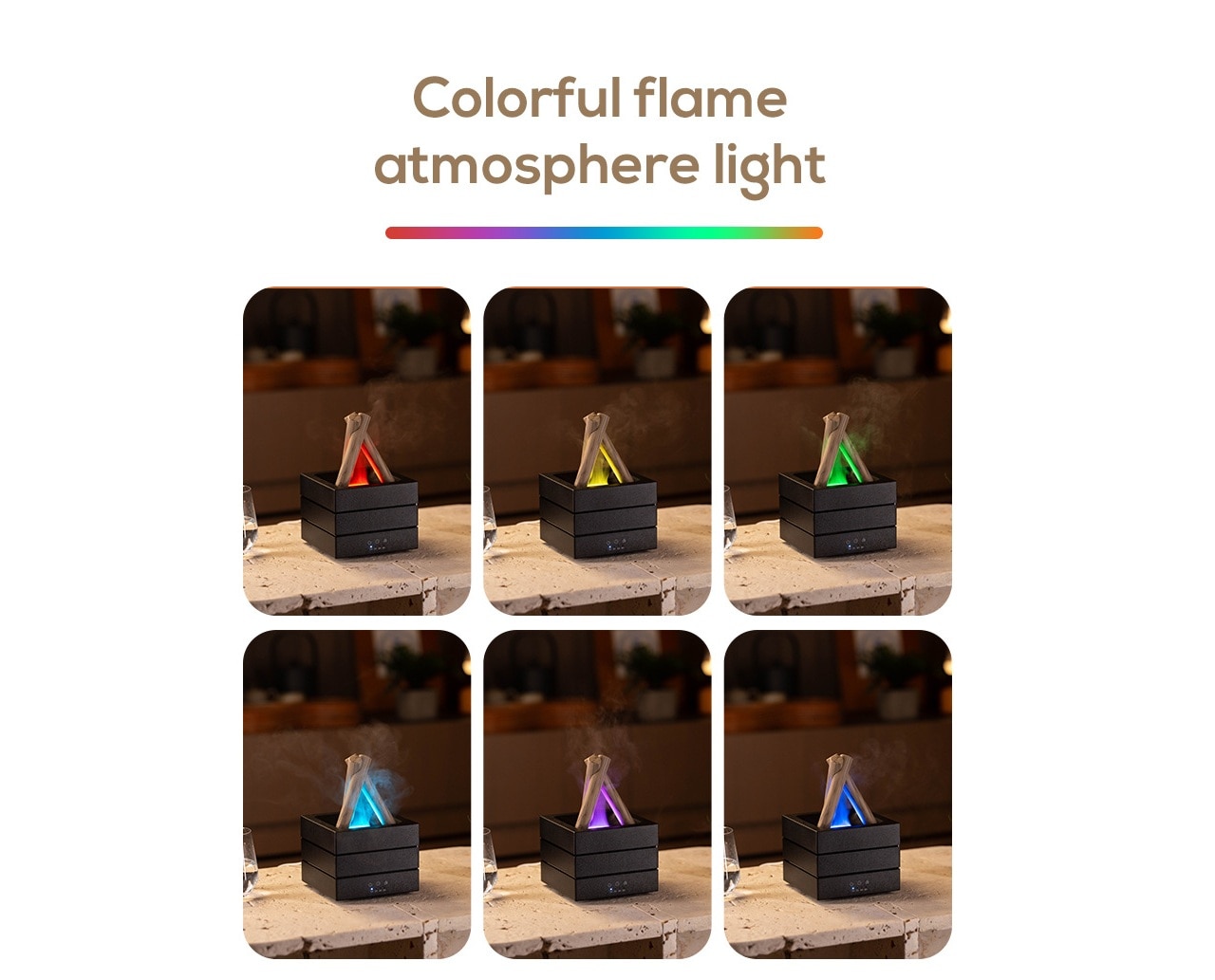 Mibeli VK602 280ml Bonfire Aromatherapy Humidifier