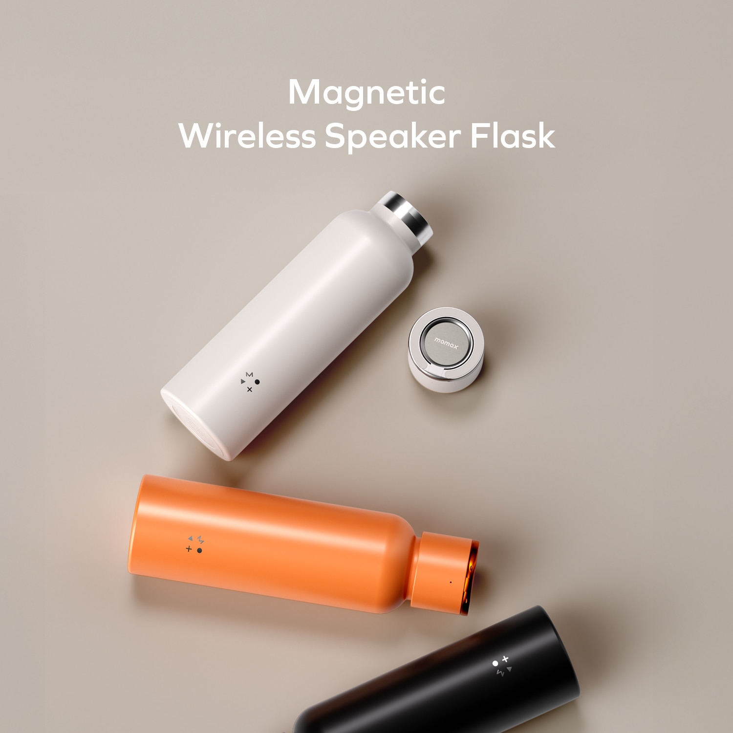Momax 1-Vibe Bottle Magnetic Wireless Speaker Flask