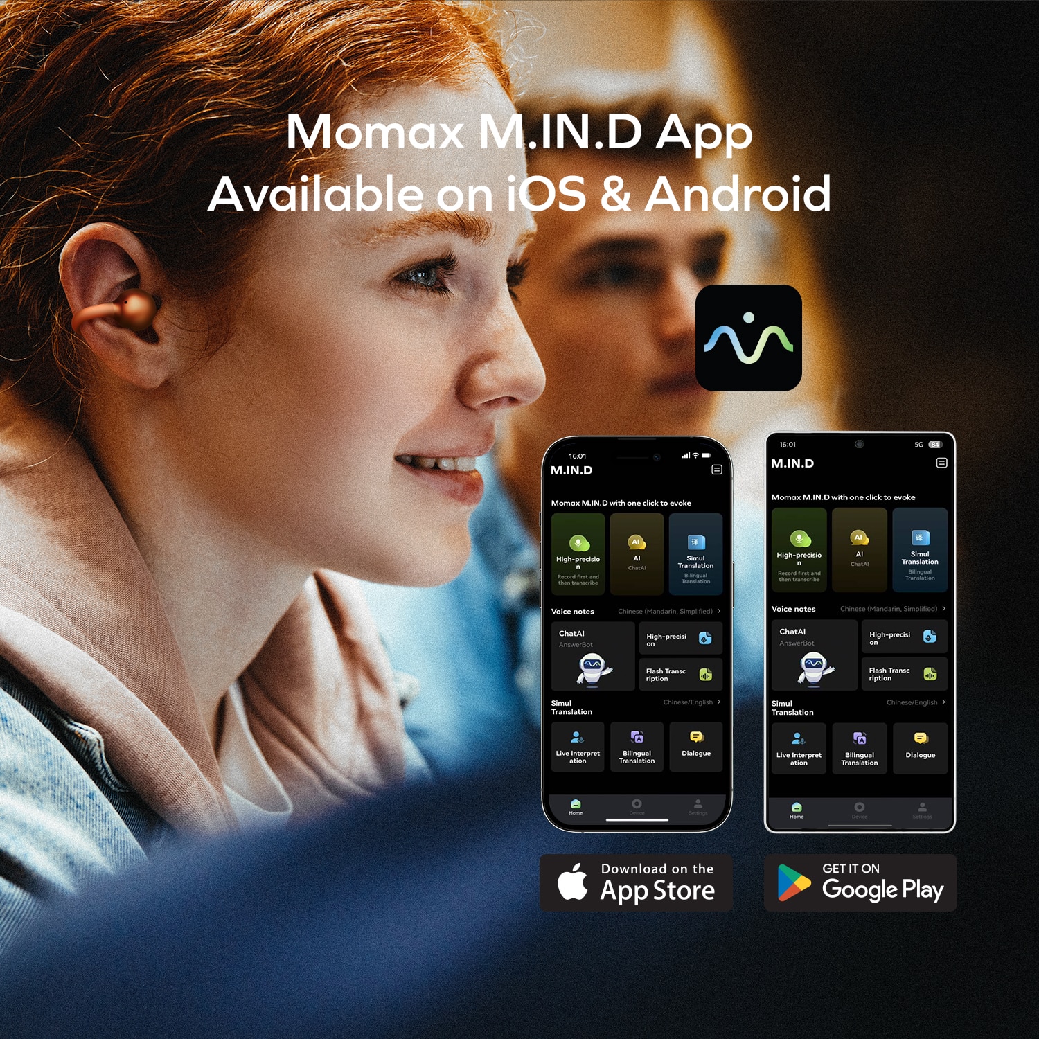 Momax BT15 1-VIBE CLIP M.IN.D 耳機