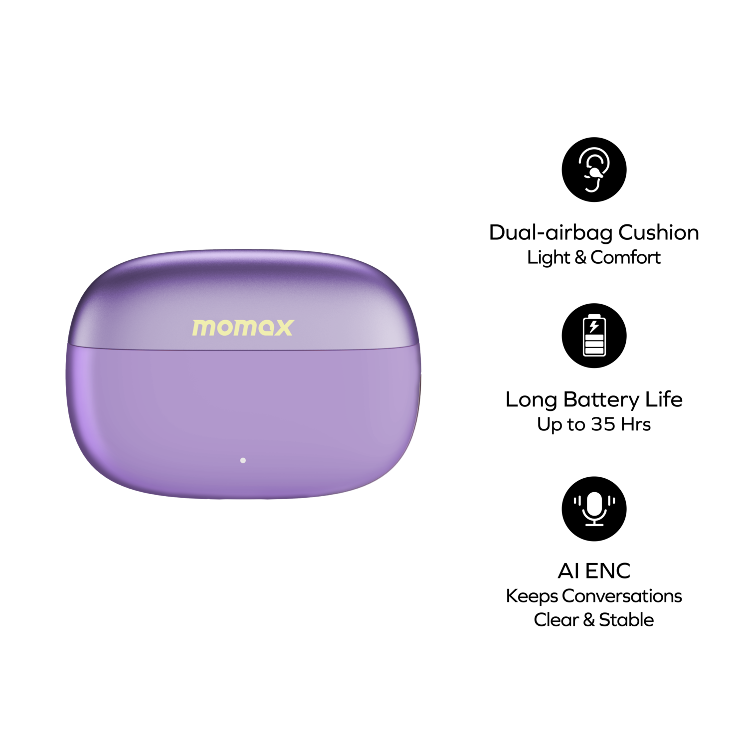 Momax BT16 1-Vibe Clip Lite OWS Wireless Earphone