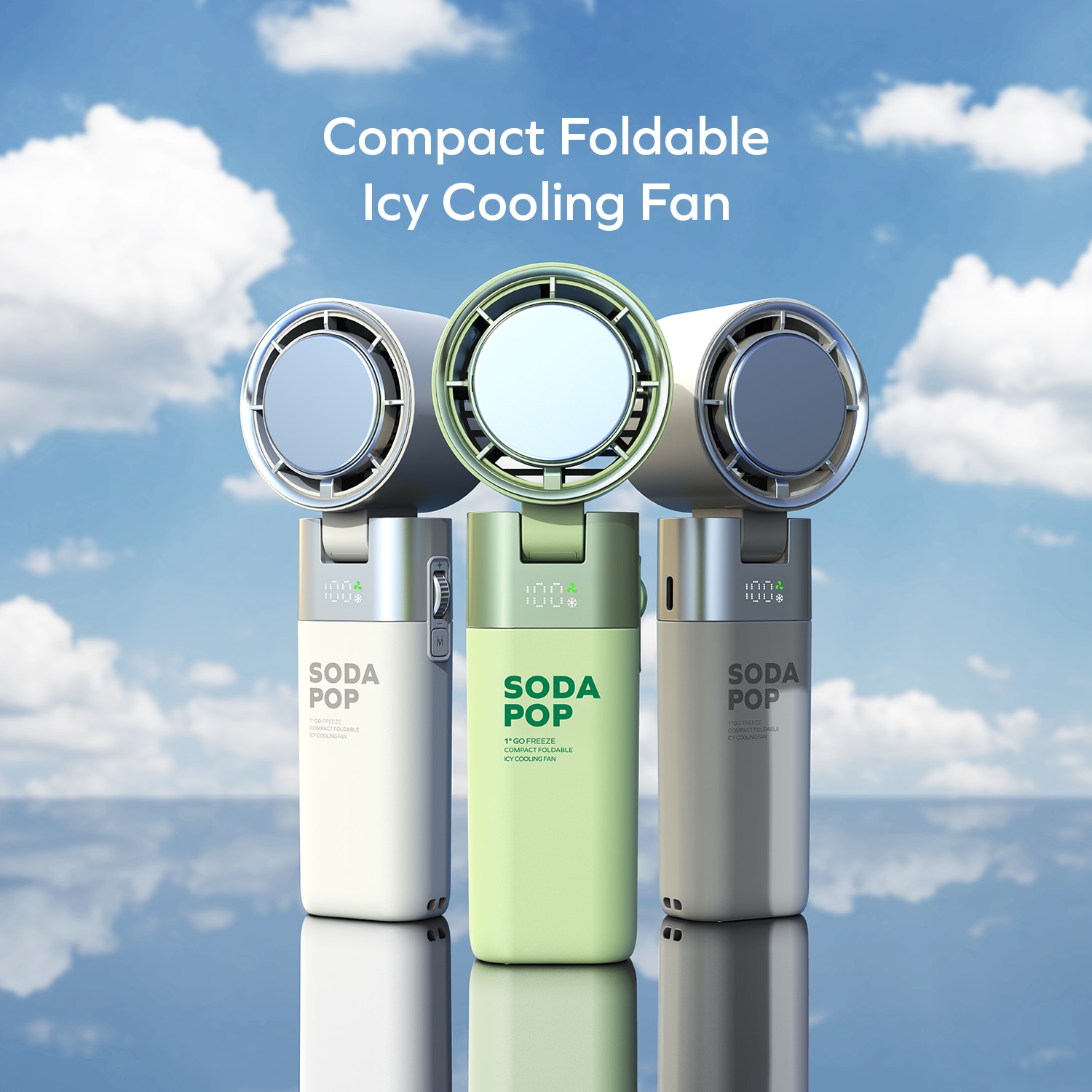 Momax IF21 ﻿1°GO FREEZE Compact Foldable Icy Cooling Handy Fan