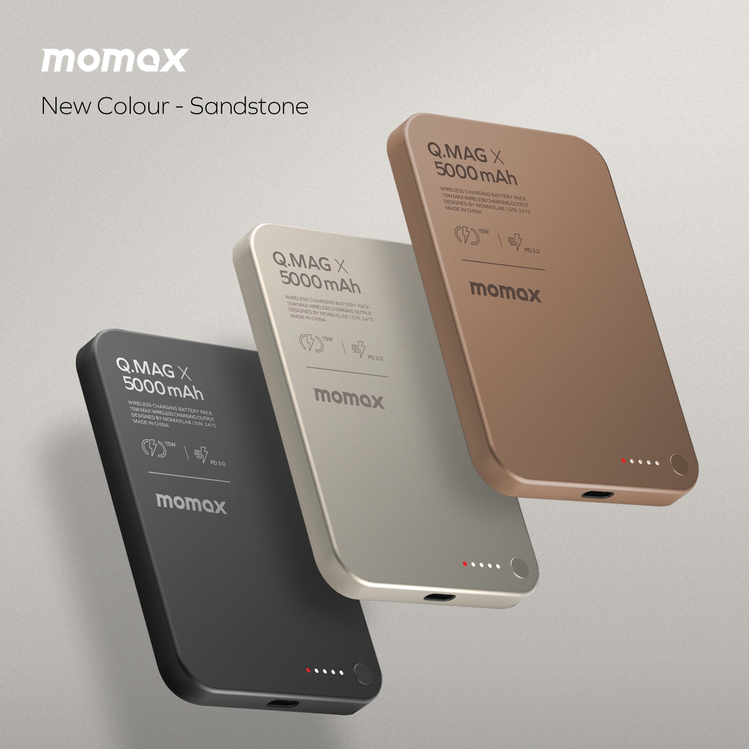 Momax Q.Mag X 5000mAh magnetic wireless battery pack - Add-on price $199