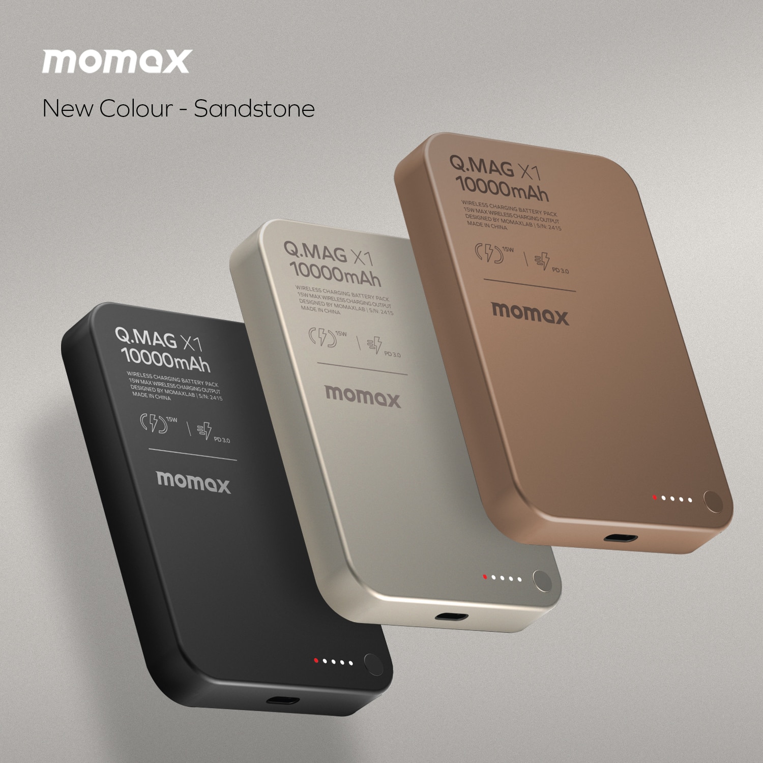 Momax Q.Mag X1 10000mAh magnetic wireless battery pack