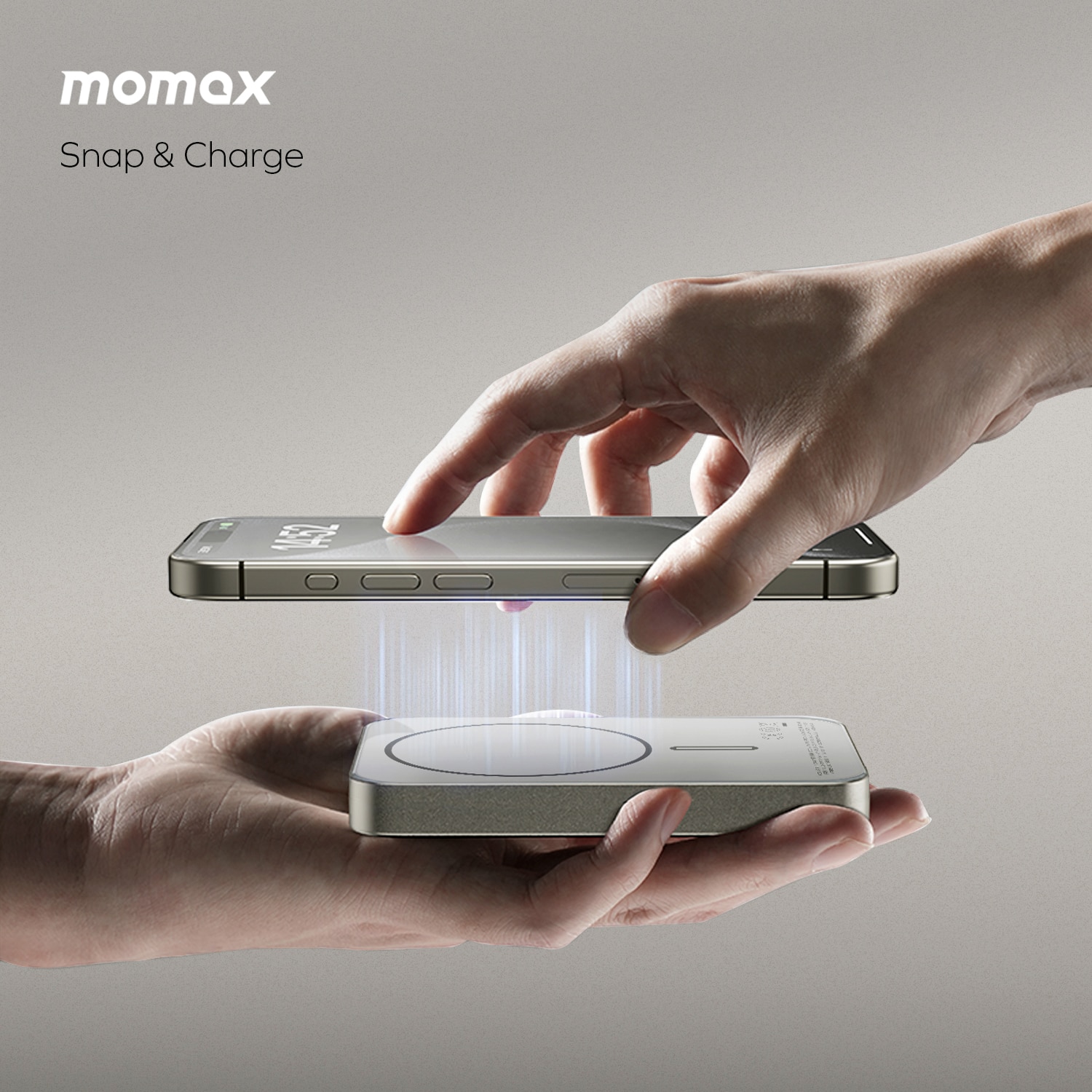 Momax Q.Mag X1 10000mAh magnetic wireless battery pack