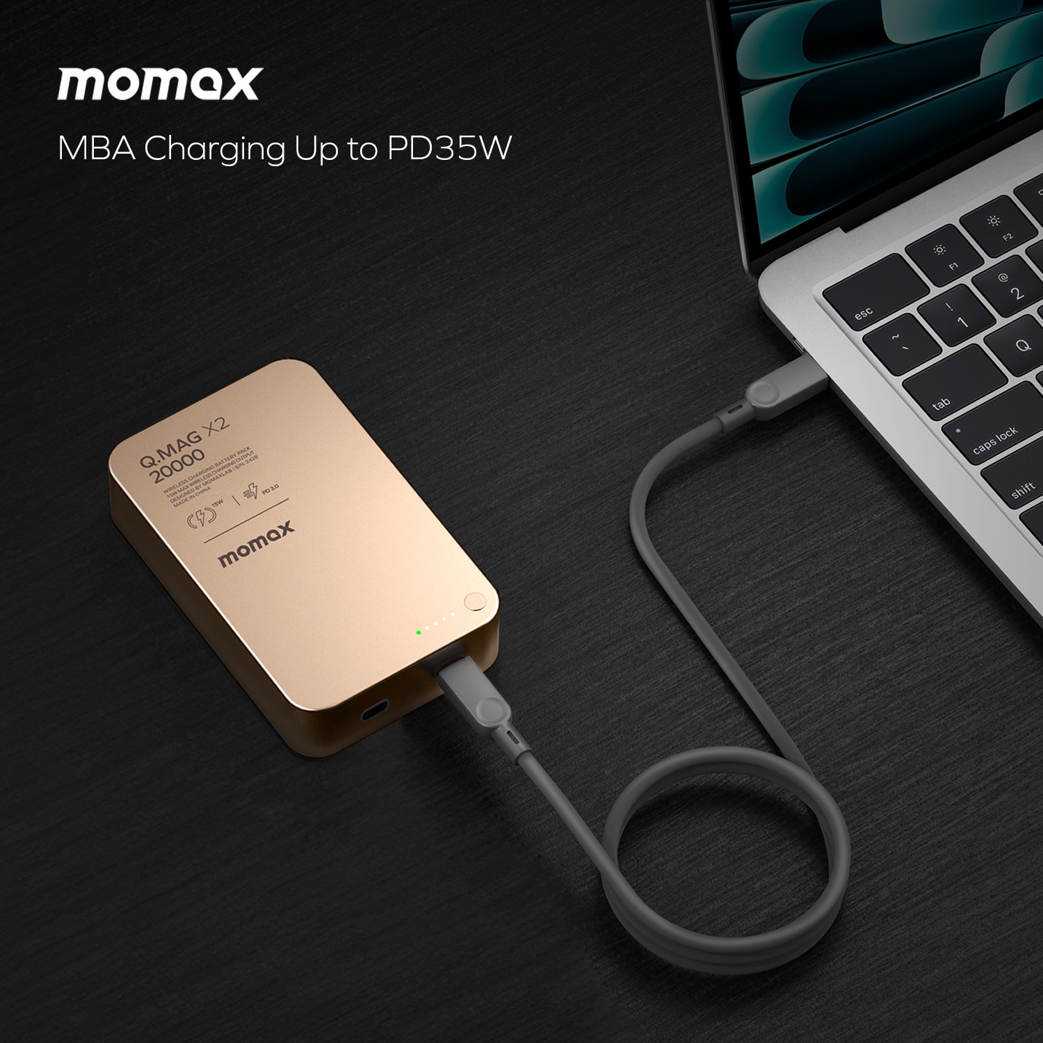 Momax Q.Mag X2 20000mAh magnetic wireless battery pack