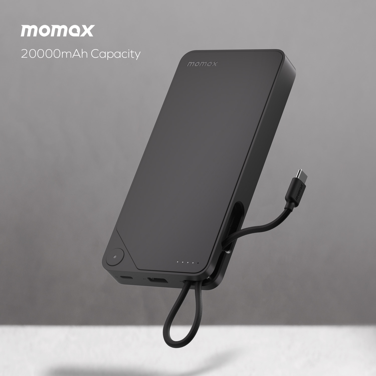 Momax 1-Power X1 Battery Pack (20000mAh) with Built-in USB-C Cable IP153