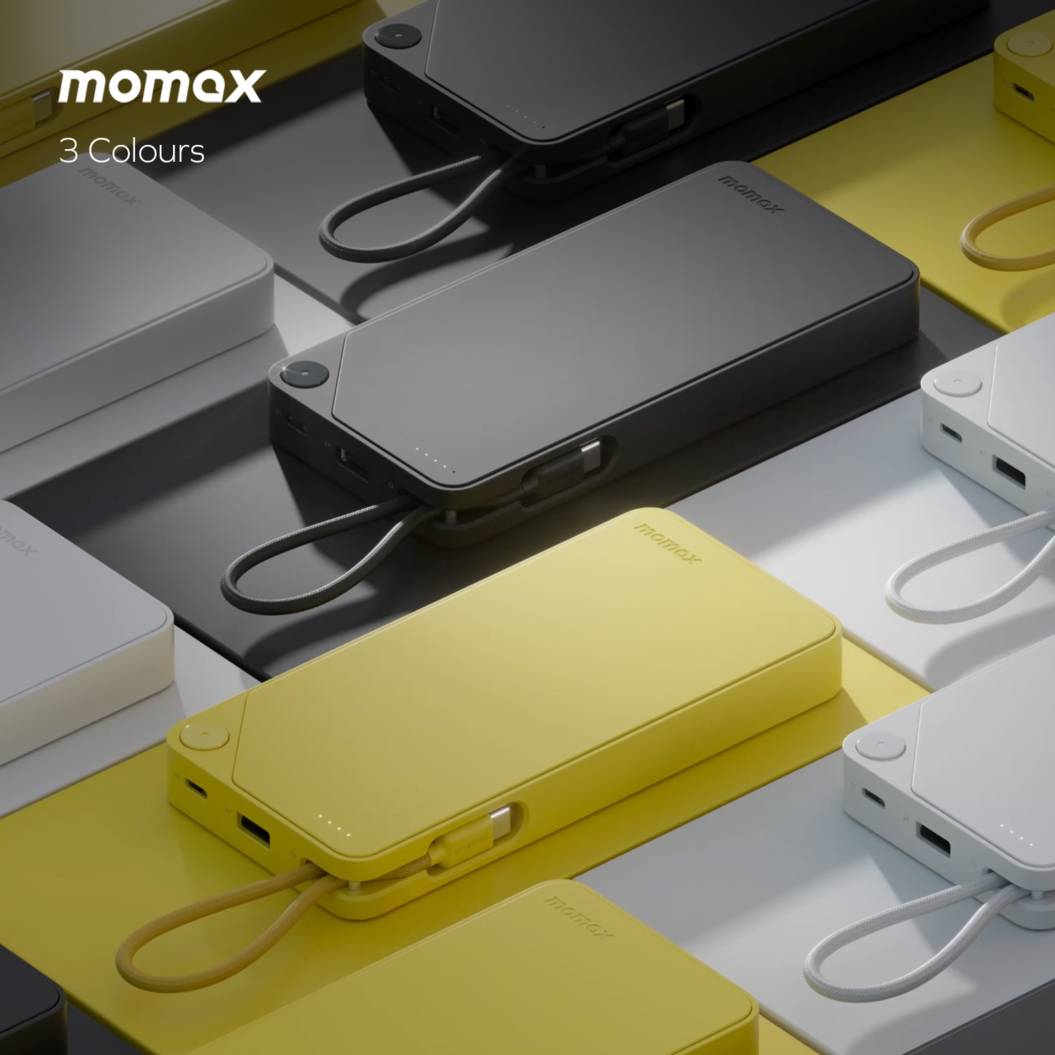 Momax 1-Power X1 Battery Pack (20000mAh) with Built-in USB-C Cable IP153