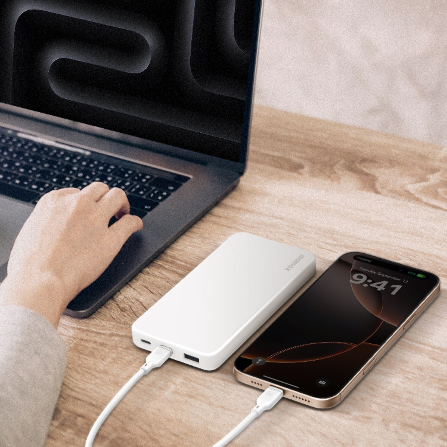 Momax [CCC QR Code][ CCC 3C Cert.] IP155 1-Power Vital Power Bank 10000mAh Power Bank