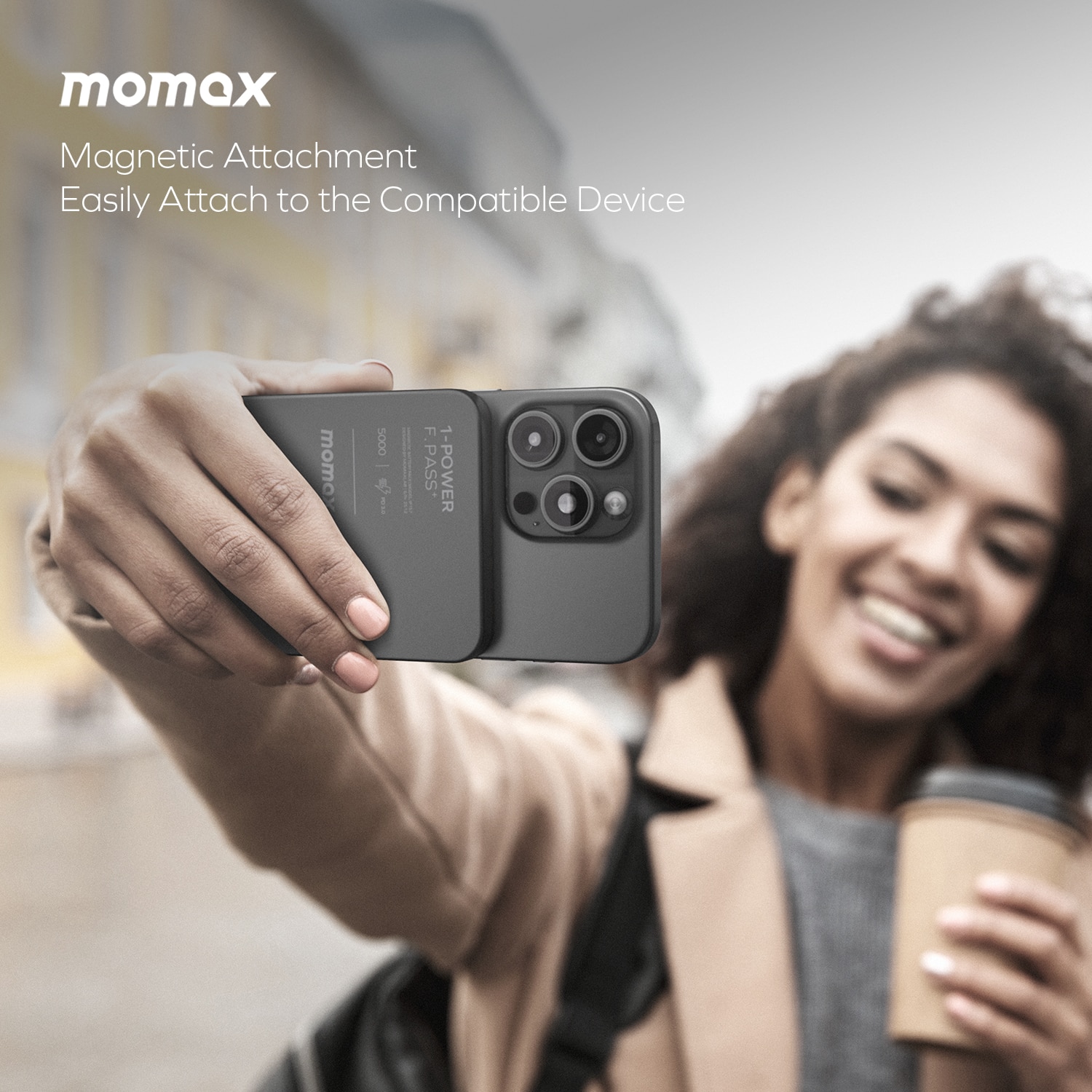 Momax 1-Power F.Pass+ 5000mAh 磁力帶線流動電源 移動電源