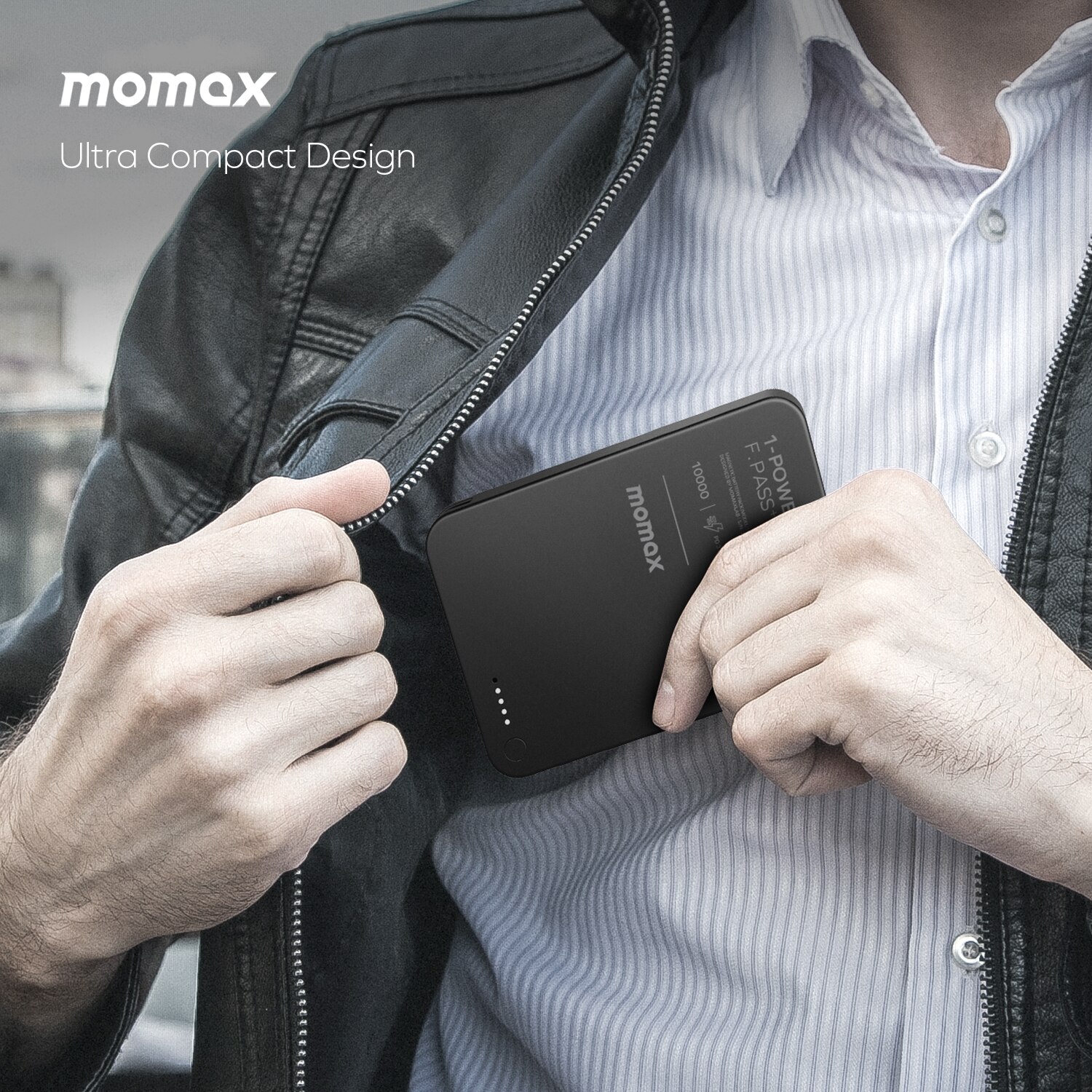 Momax 1-Power F.Pass+ 10000mAh 磁力帶線流動電源 移動電源