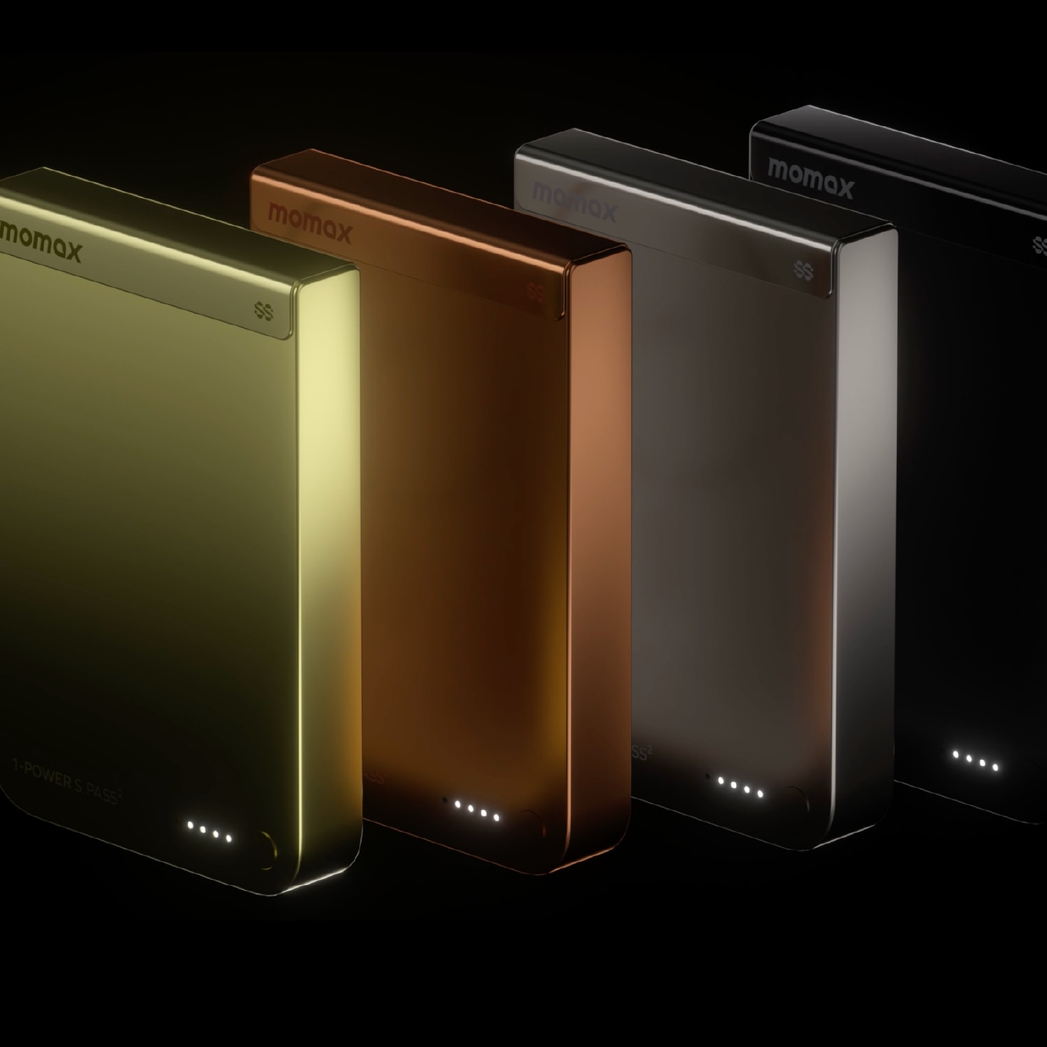 Momax IP163Q22M 1-Power S.Pass2 10000mAh qi2.2半固態磁吸流動電源