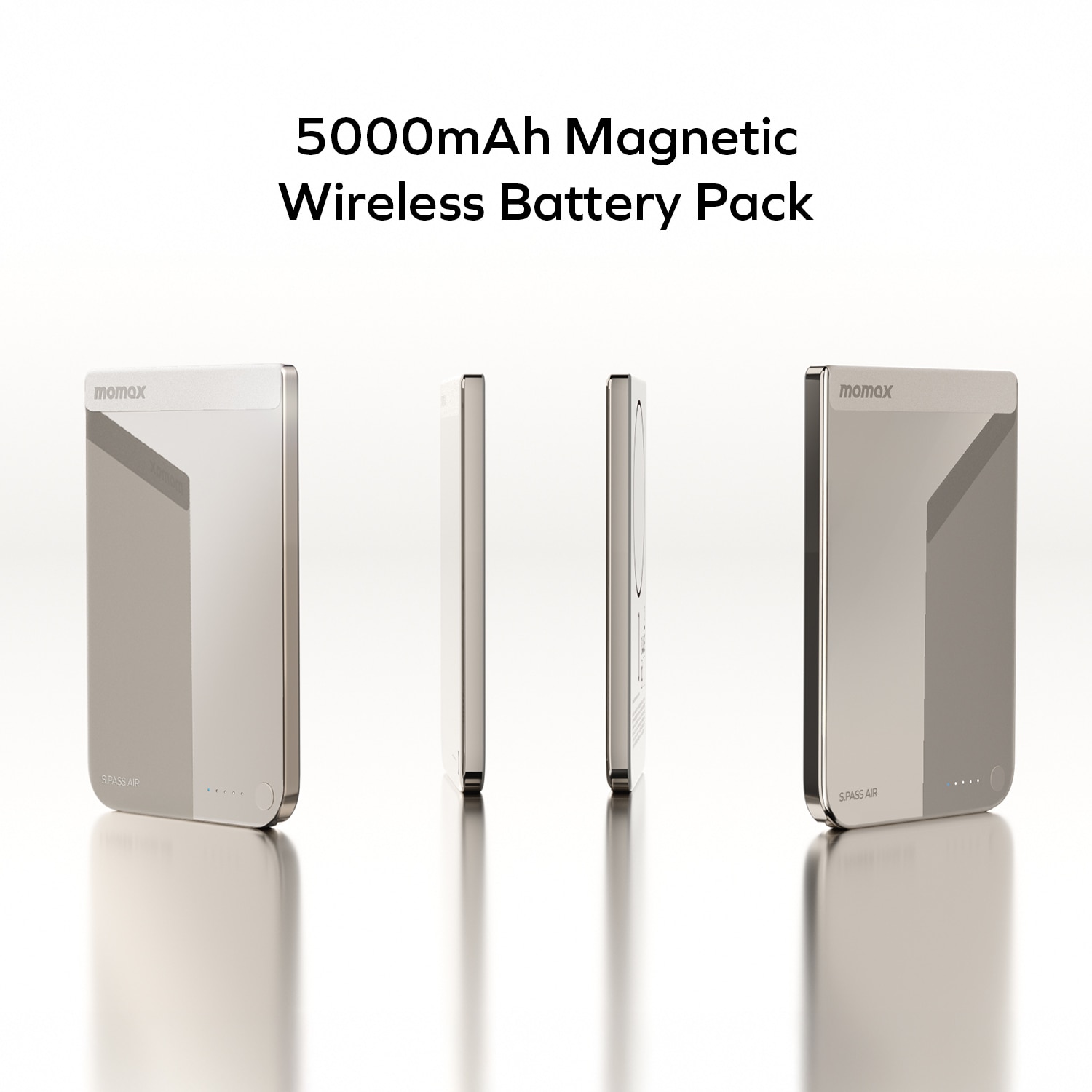 Momax [CCC QR Code][ CCC 3C Cert.]IP180 1-Power S.Pass Air 5000mAh Magnetic Wireless Battery Pack