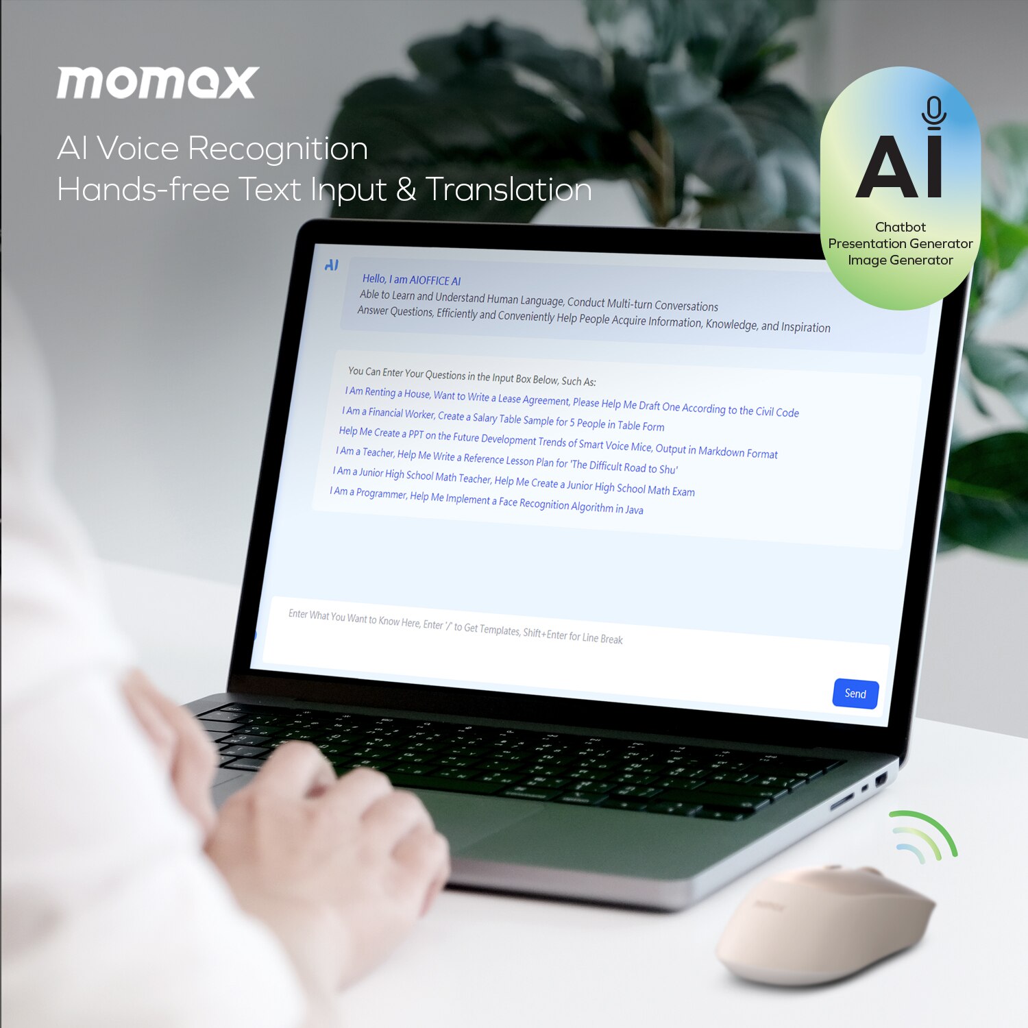Momax MS02 1-Folio AI Mouse Mice
