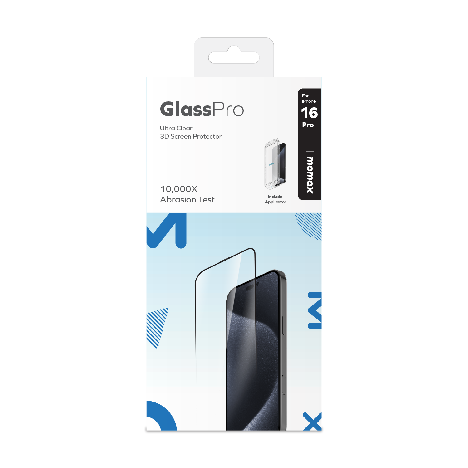 Momax GlassPro+ Ultra Clear HD Tempered Glass iPhone 16 Pro