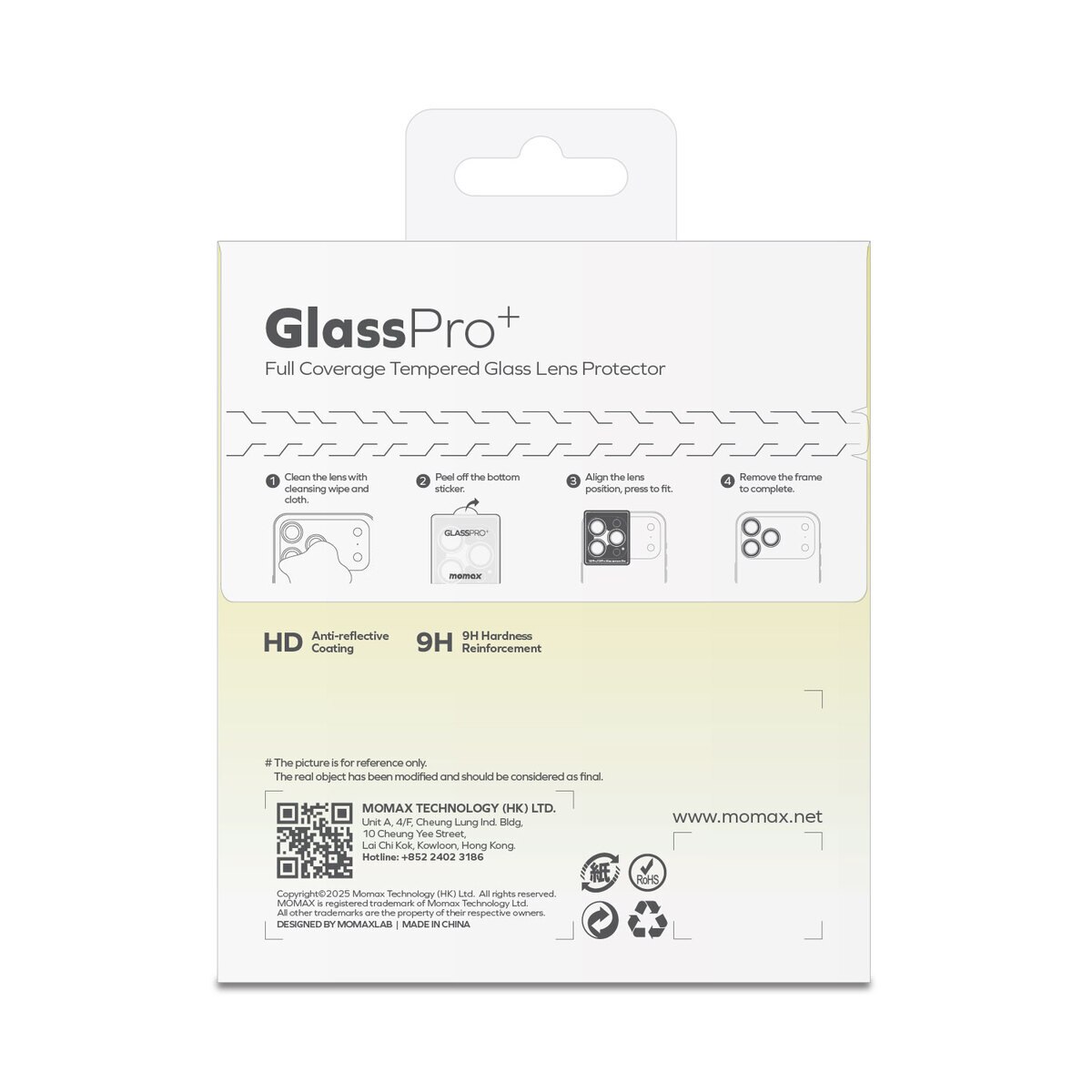 Momax GLASSPRO+ Lens Protector (For iPhone 17 Air)