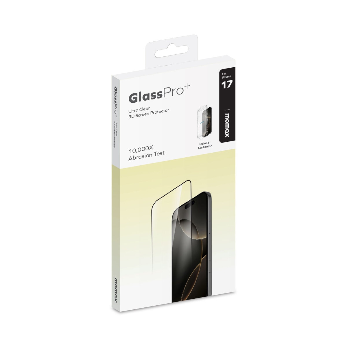 Momax Glass Pro+ iPhone 17 超清 3D 螢幕保護貼