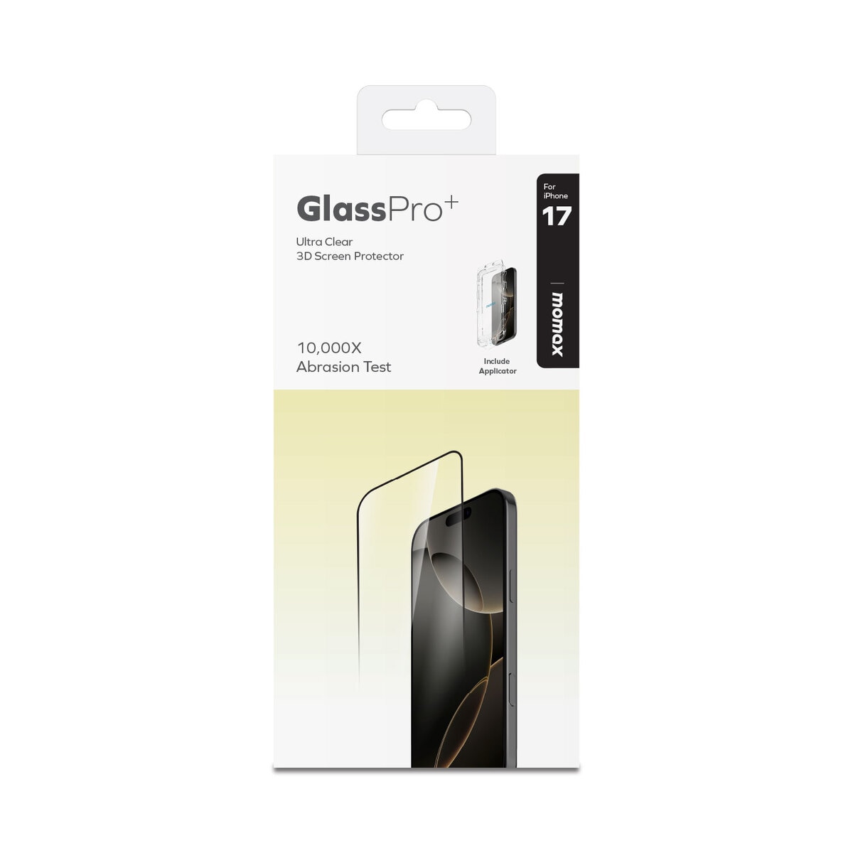 Momax Glass Pro+ iPhone 17 超清 3D 螢幕保護貼