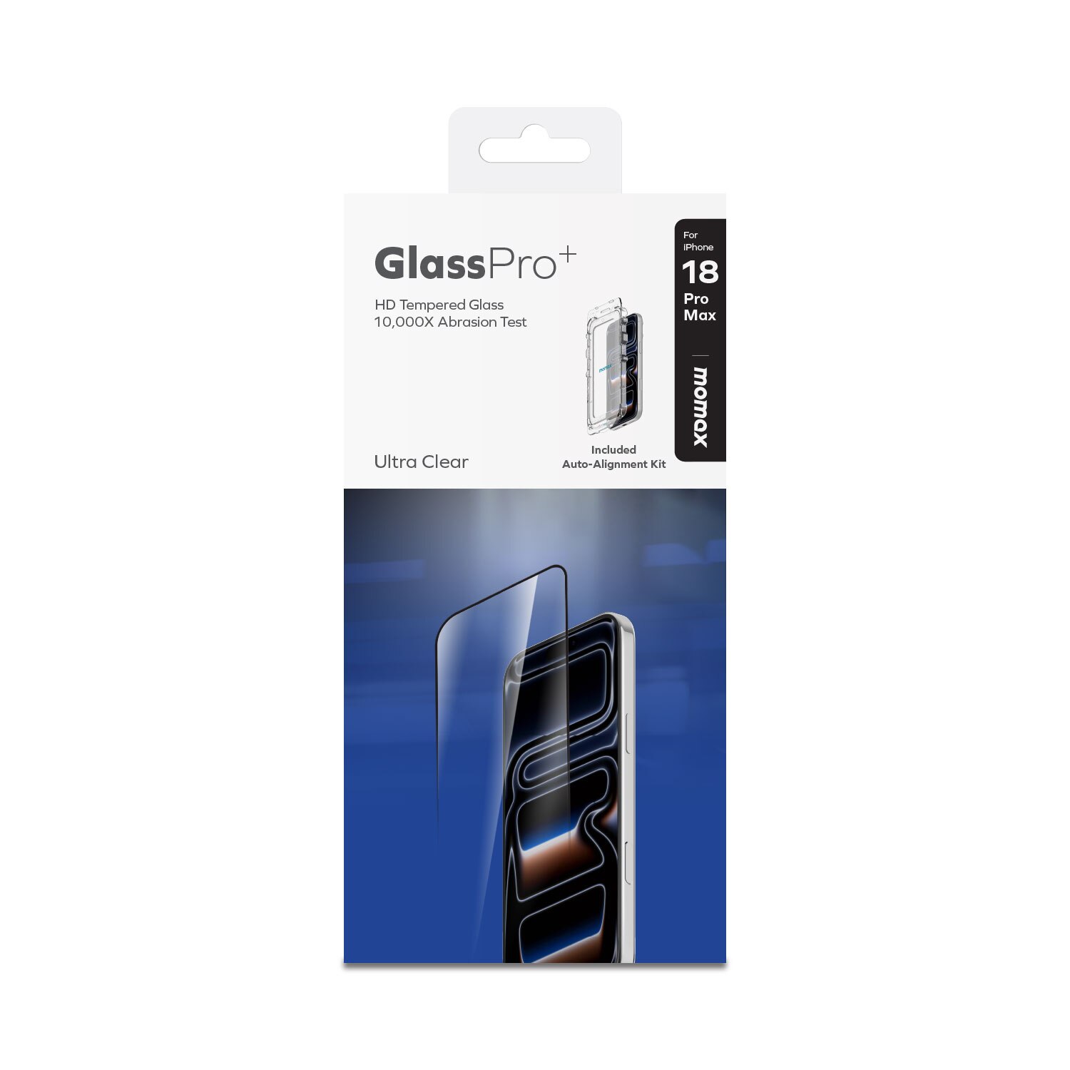 Momax GLASSPRO+ 高清玻璃膜螢幕保護貼 iPhone 18 Pro Max