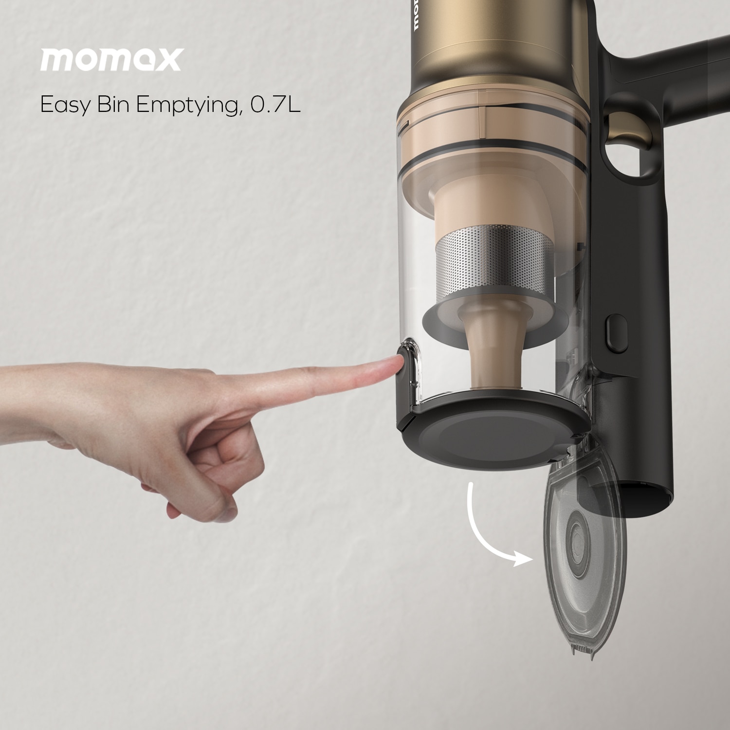 Momax RO8 1-Home Vacuum+ Cordless Vacuum Cleaner  Stick Vacuum Cleaner