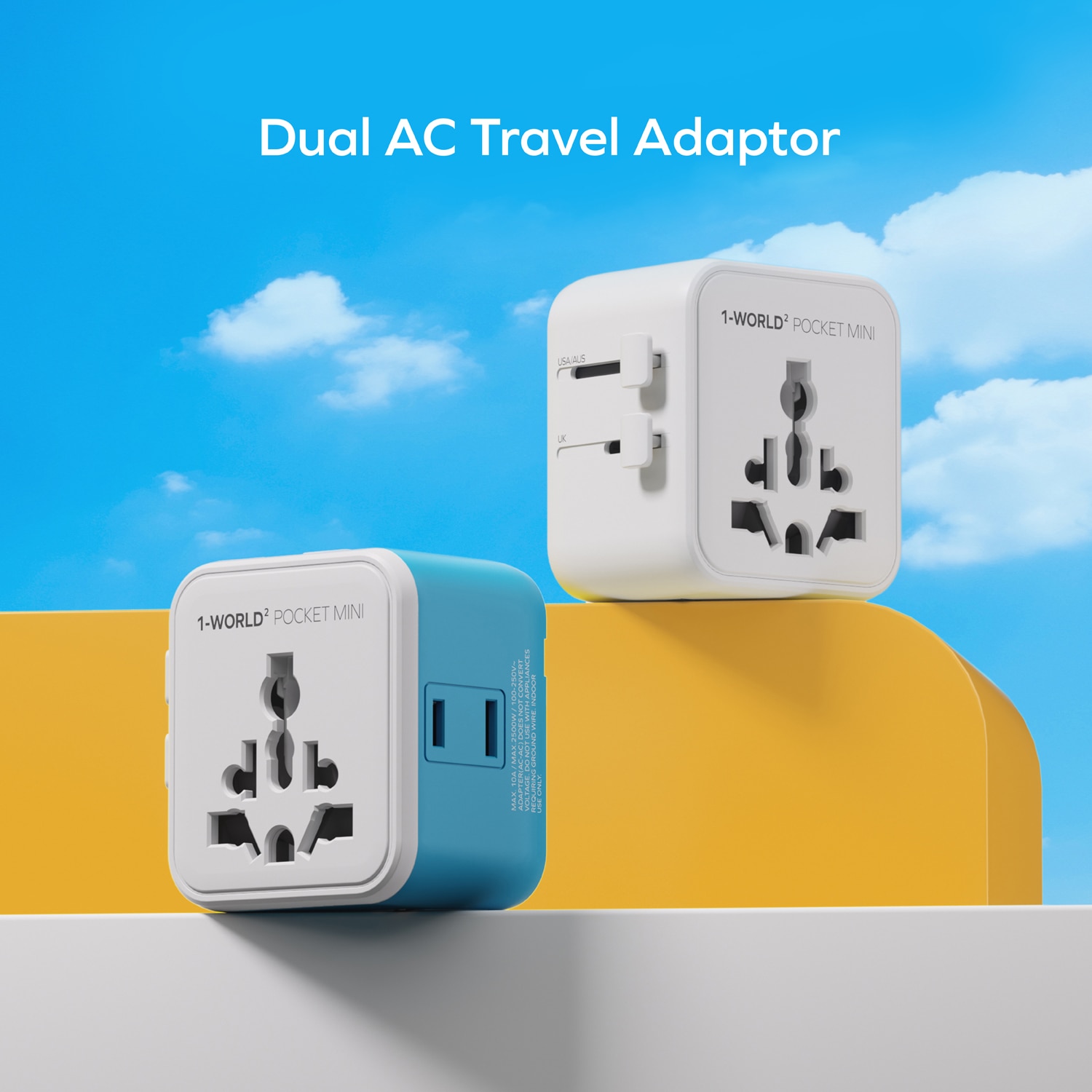 Momax UA37A 1-World2 Pocket Mini 雙AC旅行插座