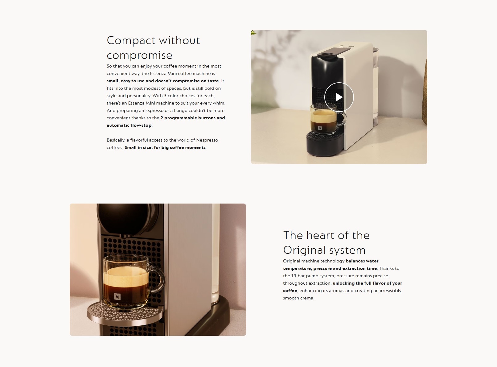 NESPRESSO C30 Essenza Mini Capsule Coffee Machine